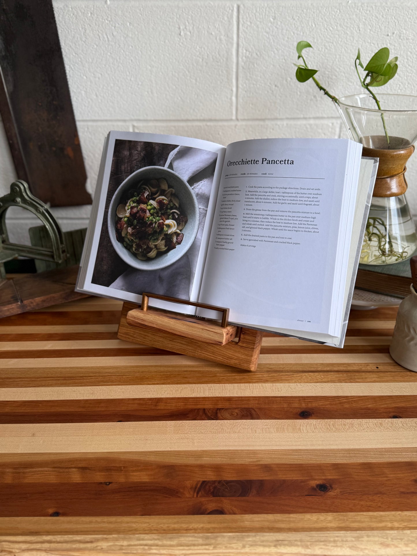 Cookbook Holder - Hickory