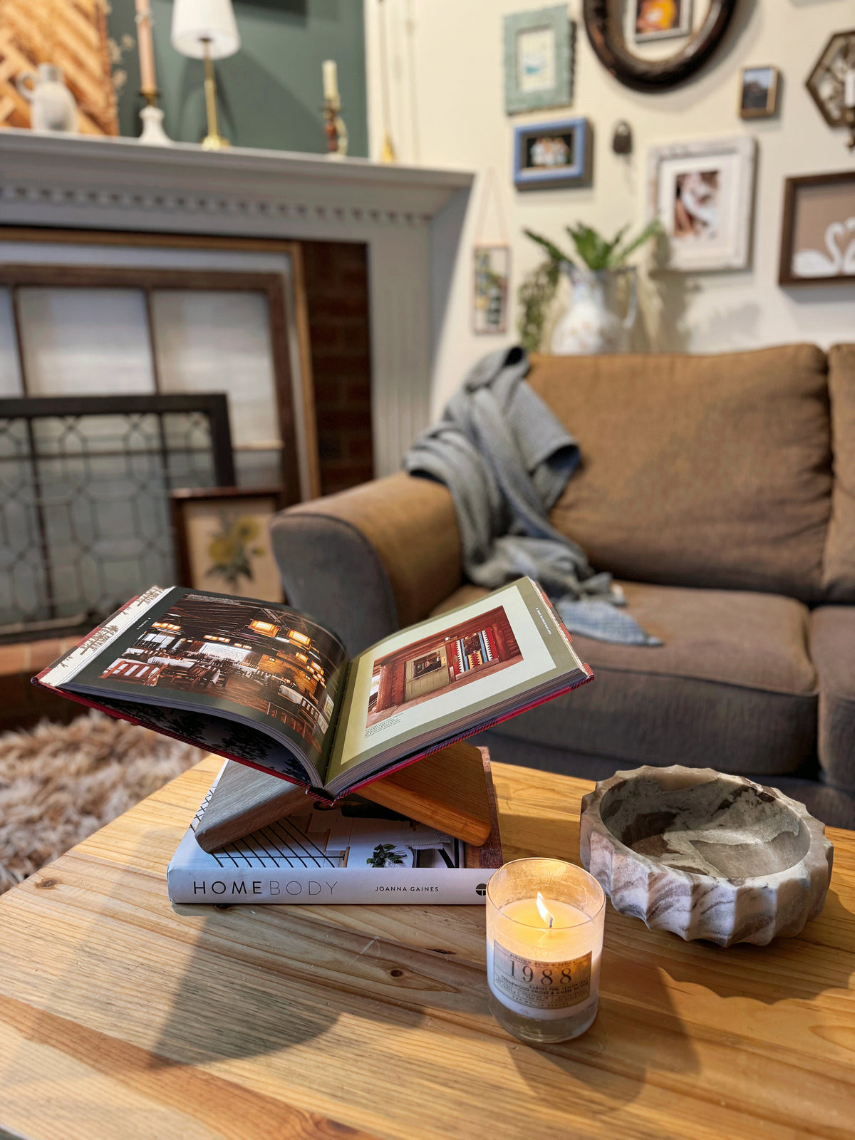 Coffee Table Book Holder