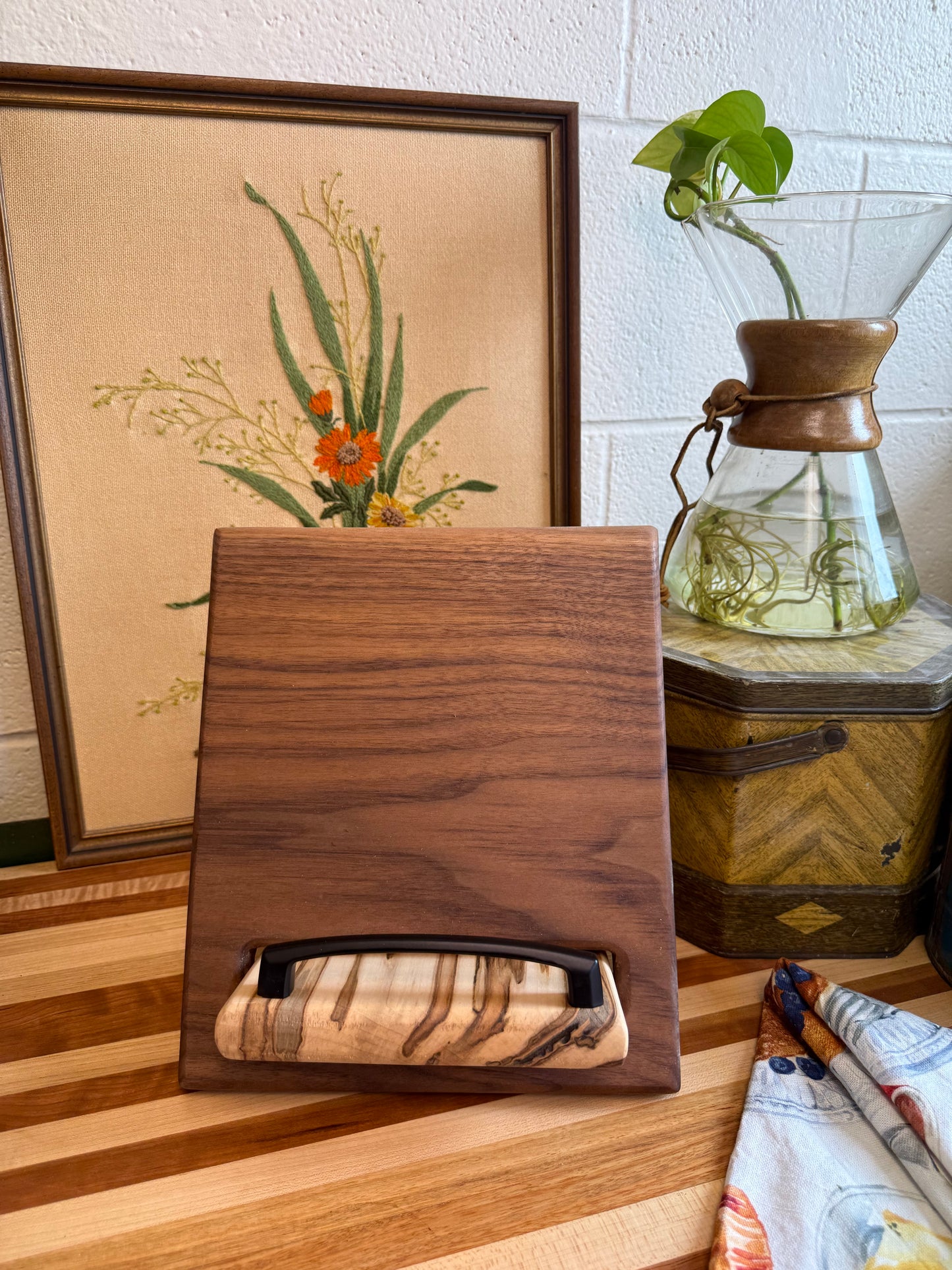 Cookbook Holder - Walnut & Ambrosia Maple