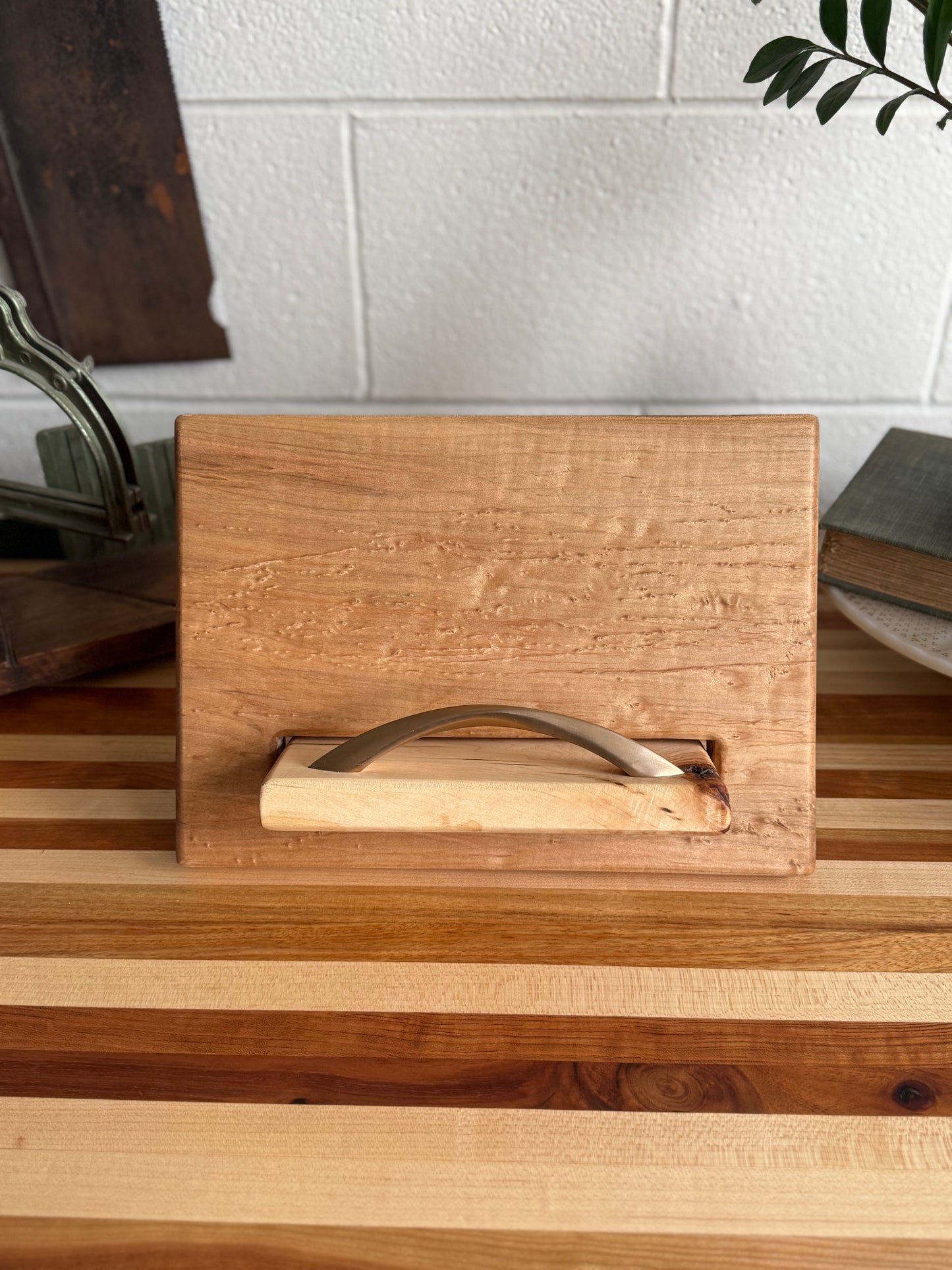 Cookbook Holder - Birdseye Maple