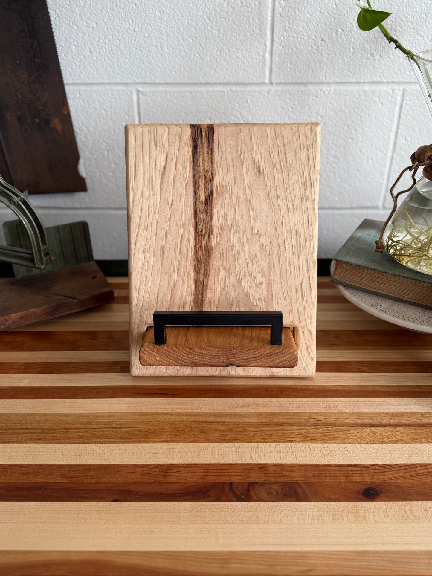 Cookbook Holder - Spalted Hickory