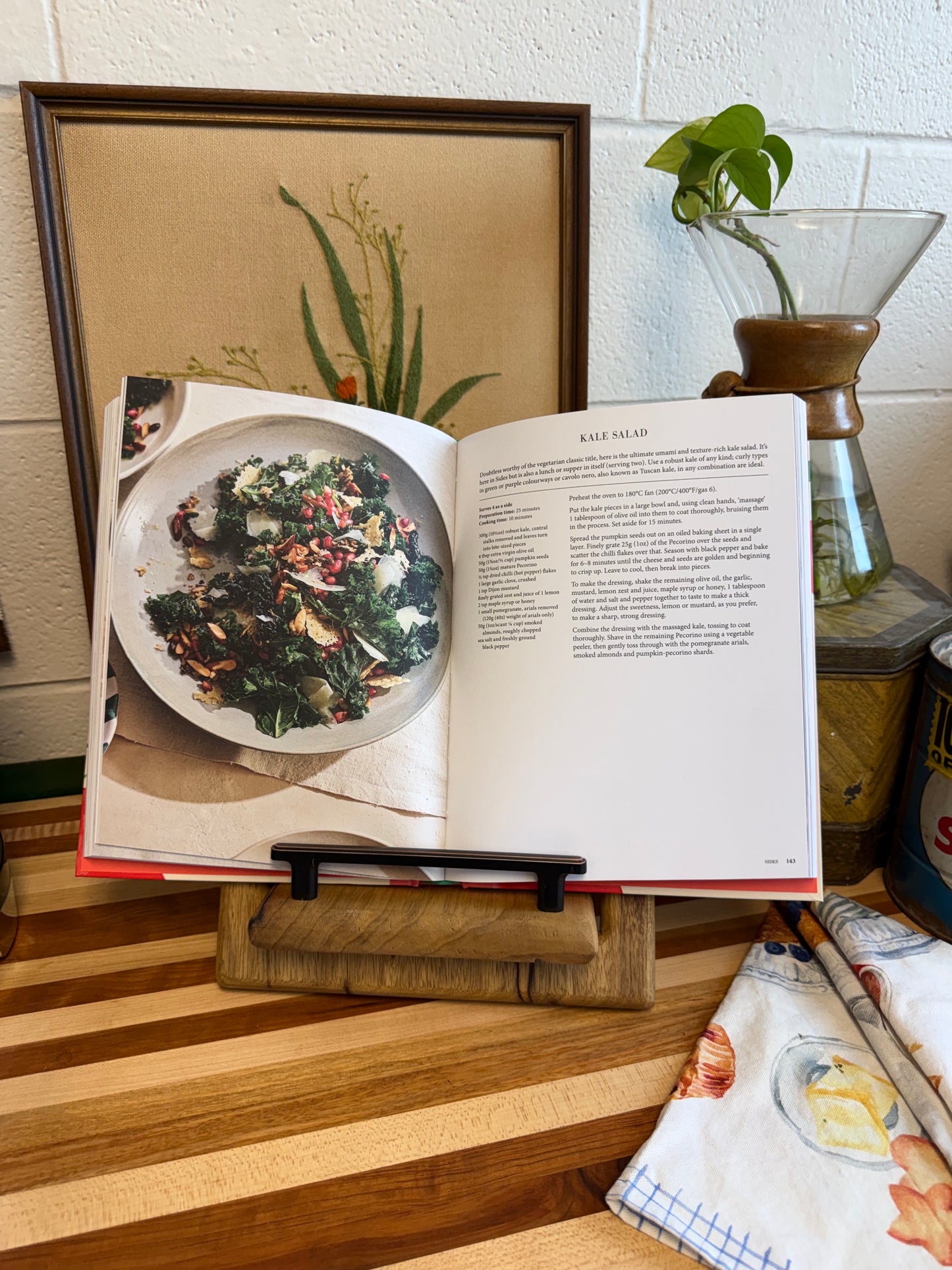 Cookbook Holder - Black Limba