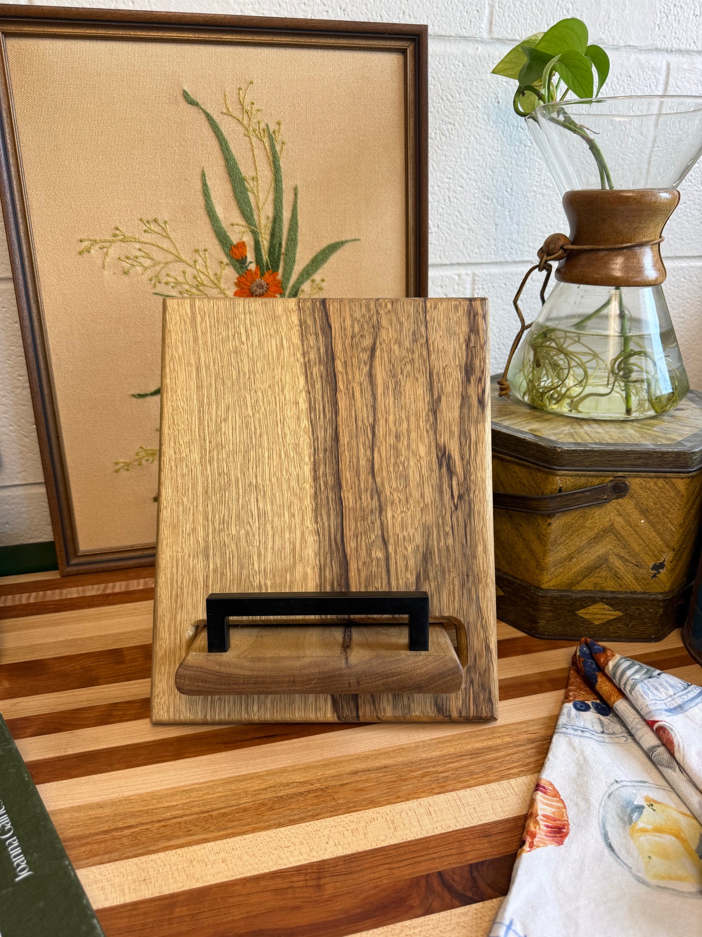 Cookbook Holder - Black Limba