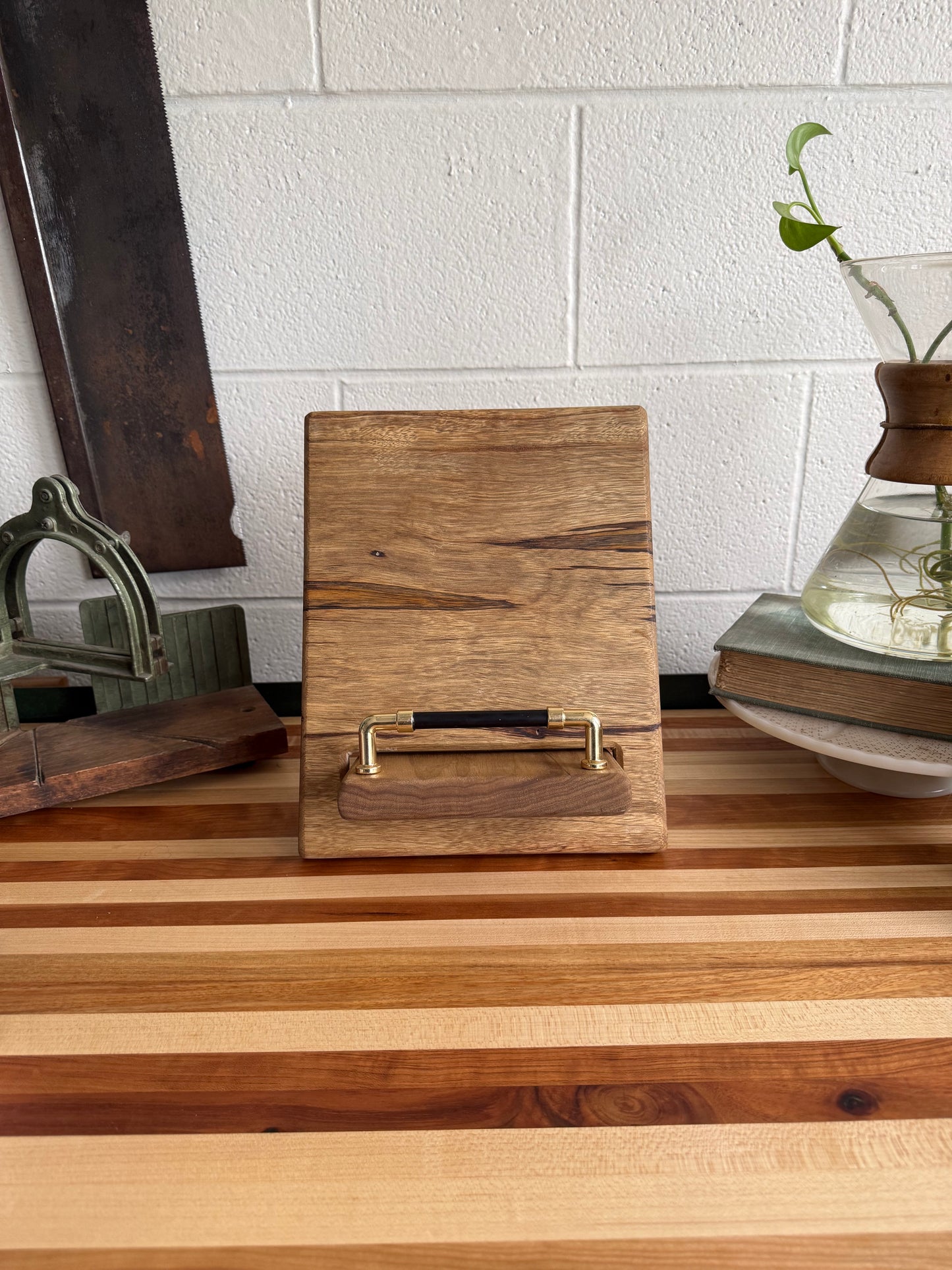 Cookbook Holder - Black Limba