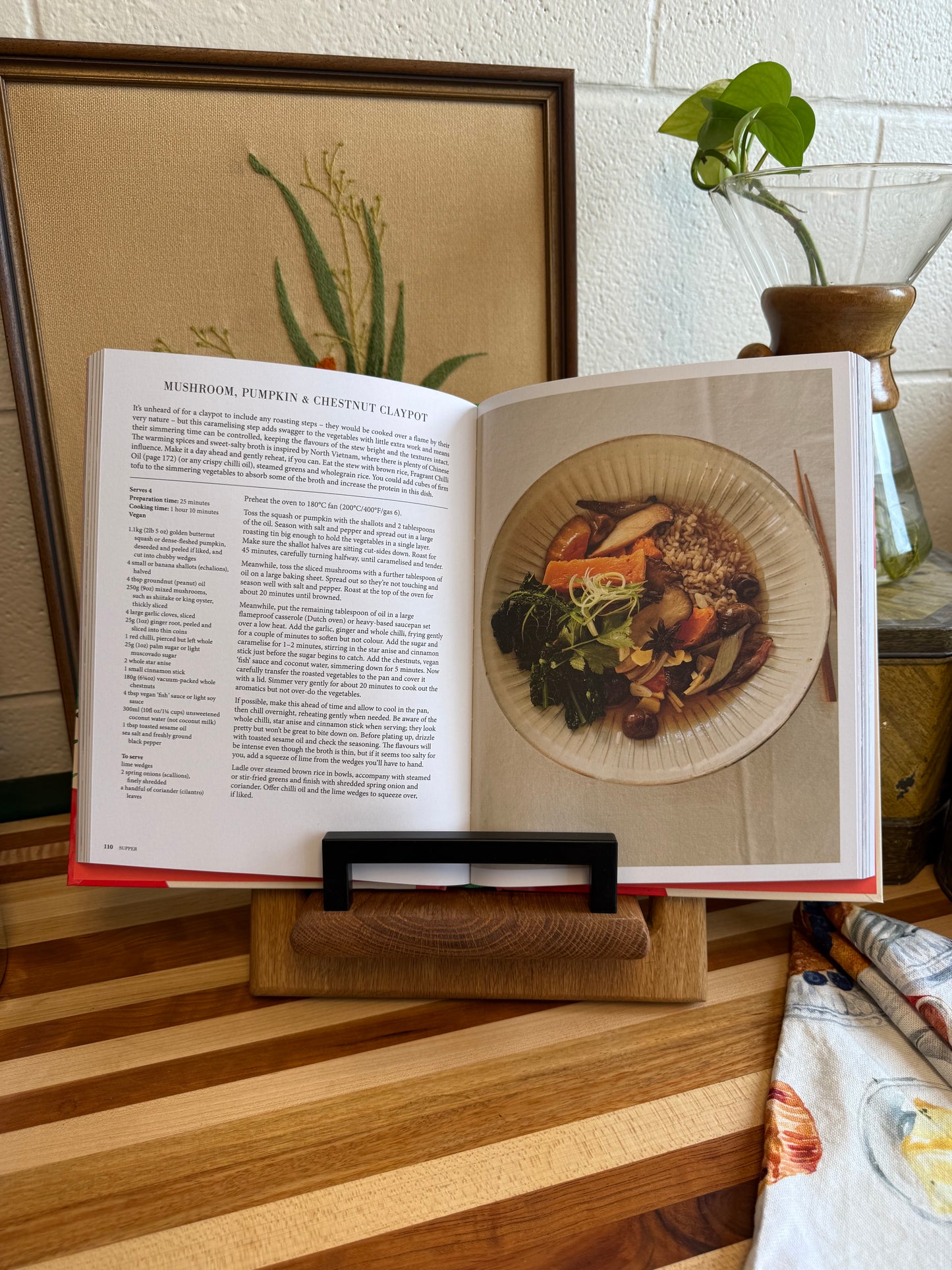 Cookbook Holder - White Oak