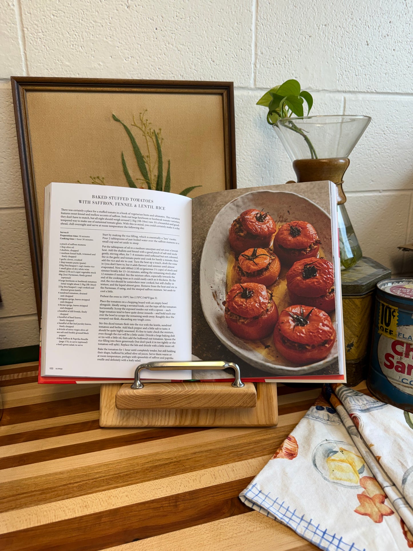Cookbook Holder - Hickory