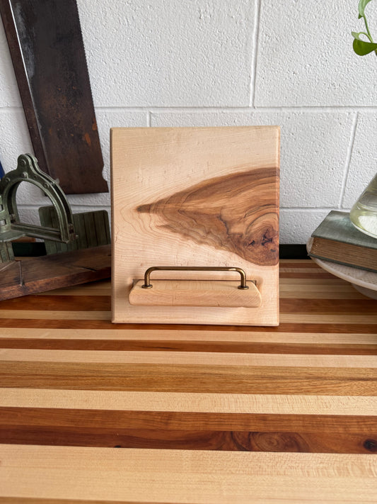 Cookbook Holder - Rustic Maple
