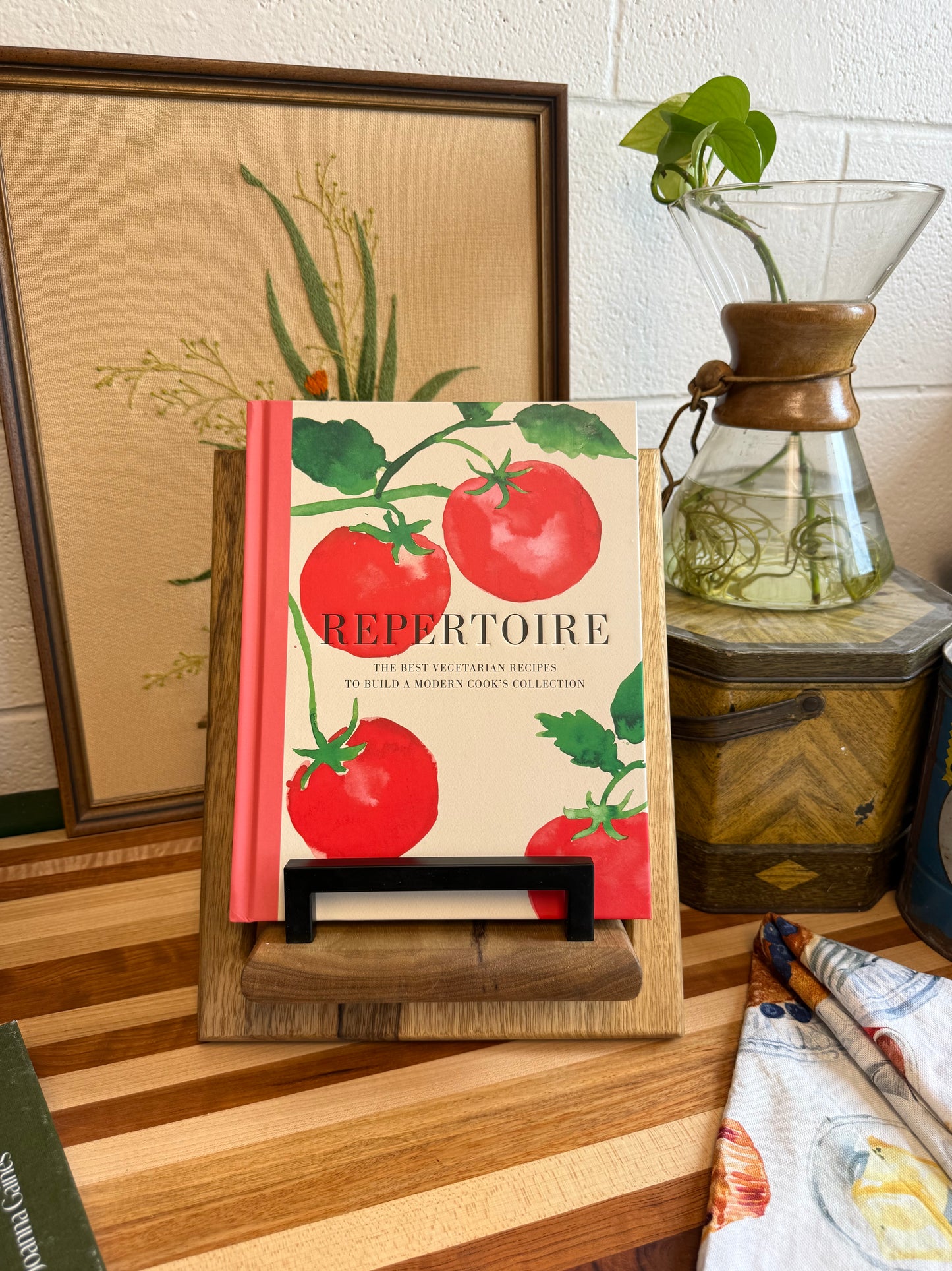Cookbook Holder - Black Limba