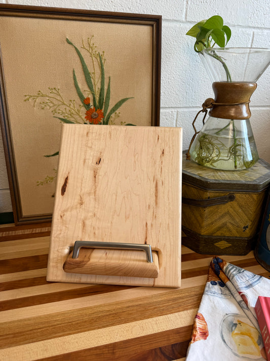 Cookbook Holder - Figured Maple