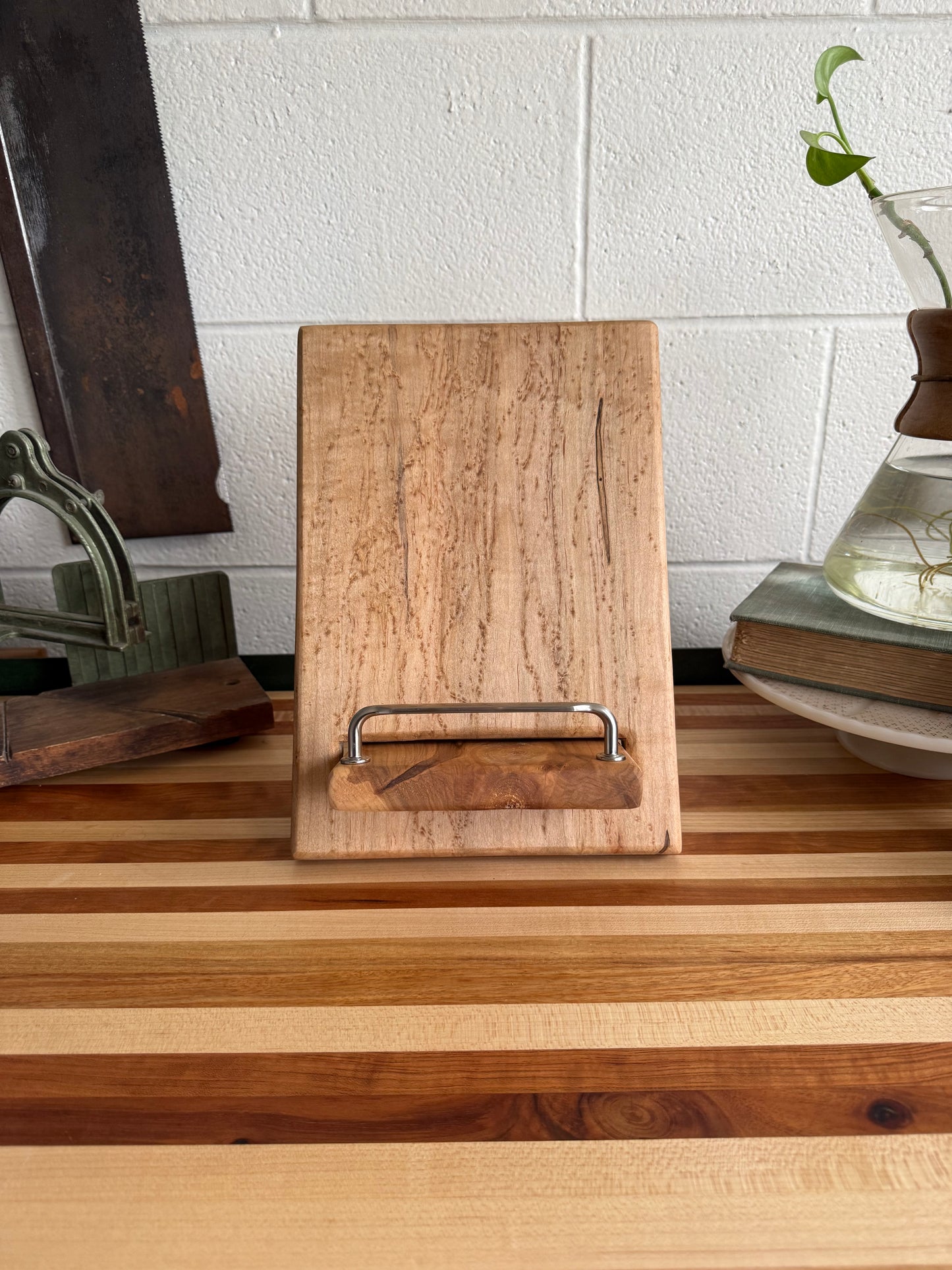Cookbook Holder - Birdseye Maple