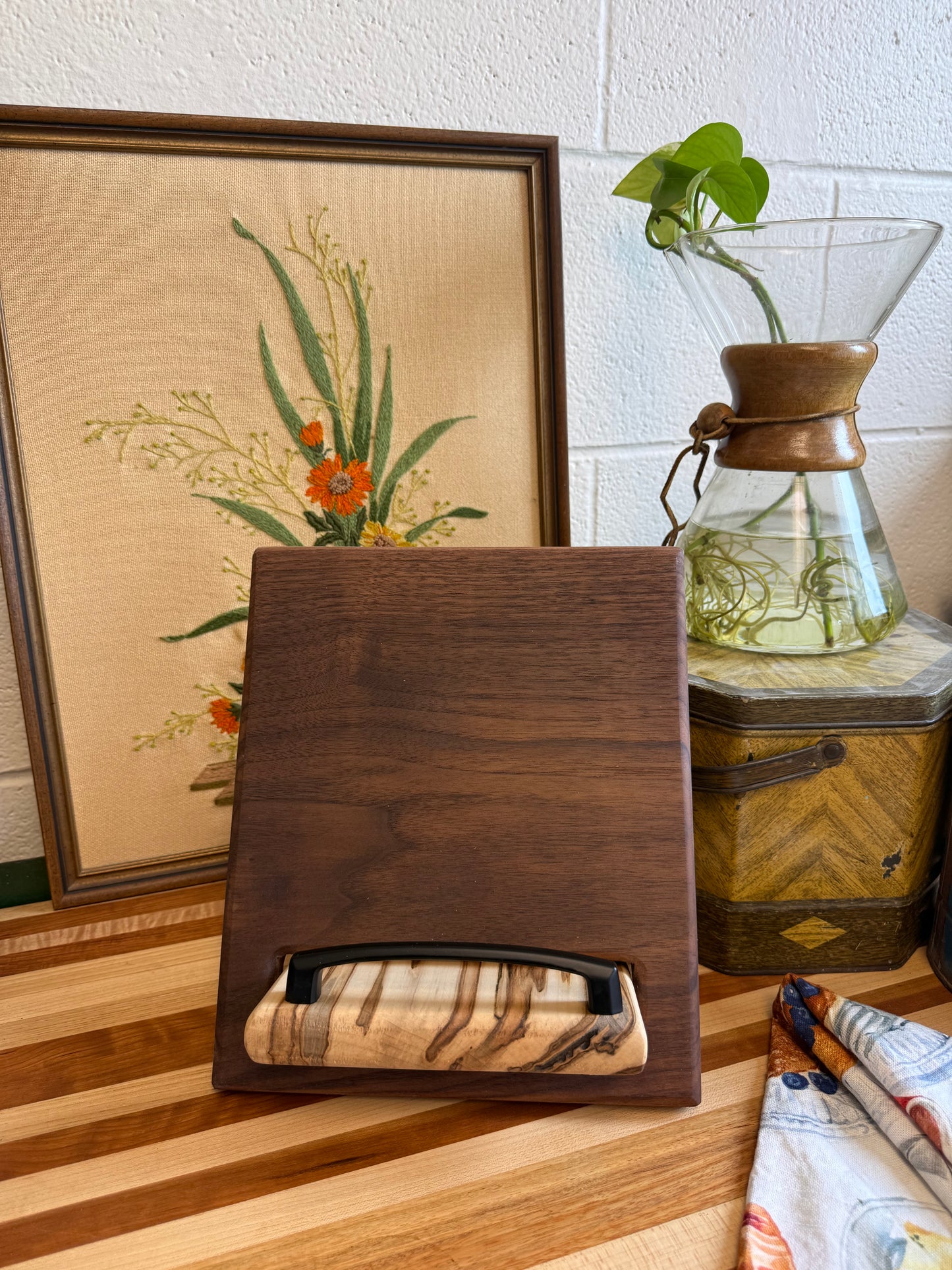 Cookbook Holder - Walnut & Ambrosia Maple