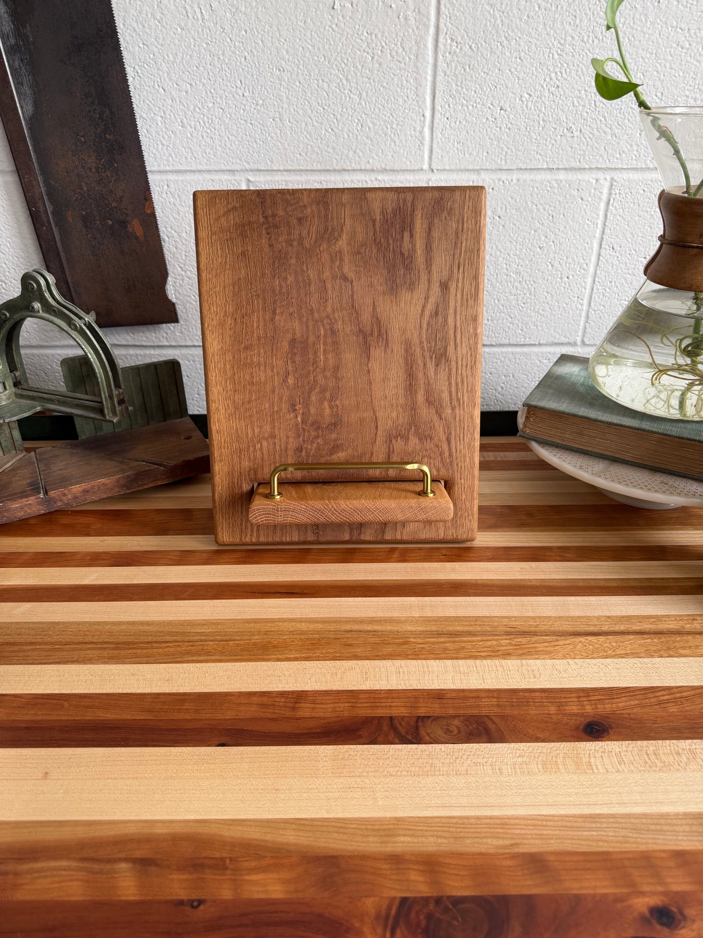 Cookbook Holder - Figured White Oak
