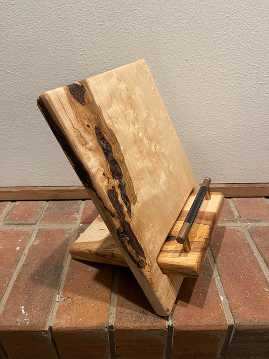 Cookbook Holder - Bird’s Eye Maple