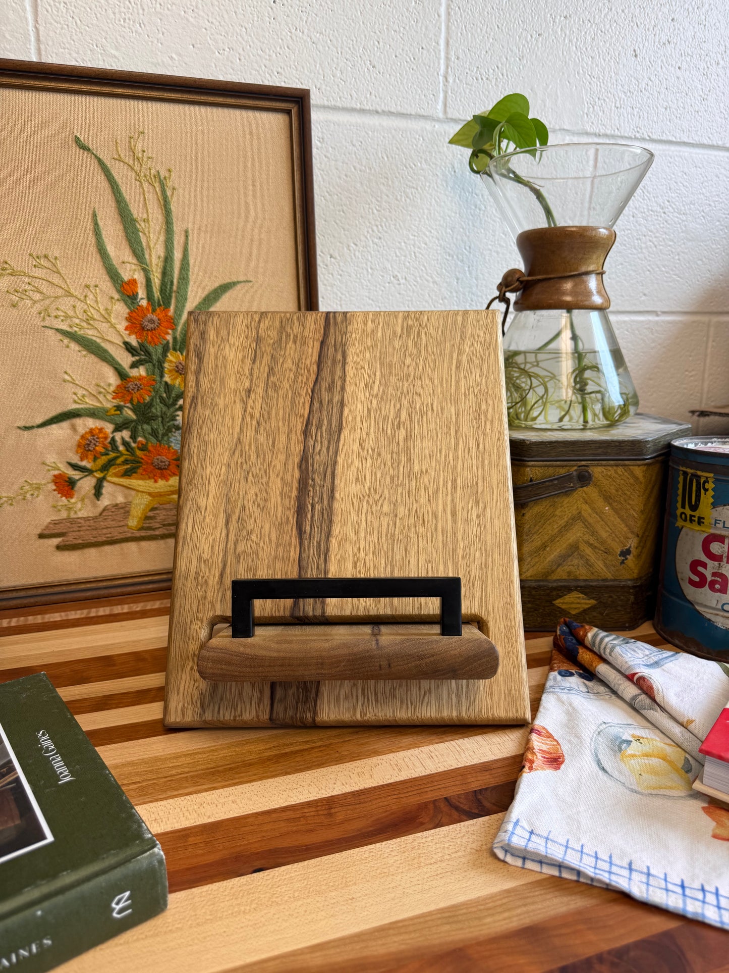 Cookbook Holder - Black Limba