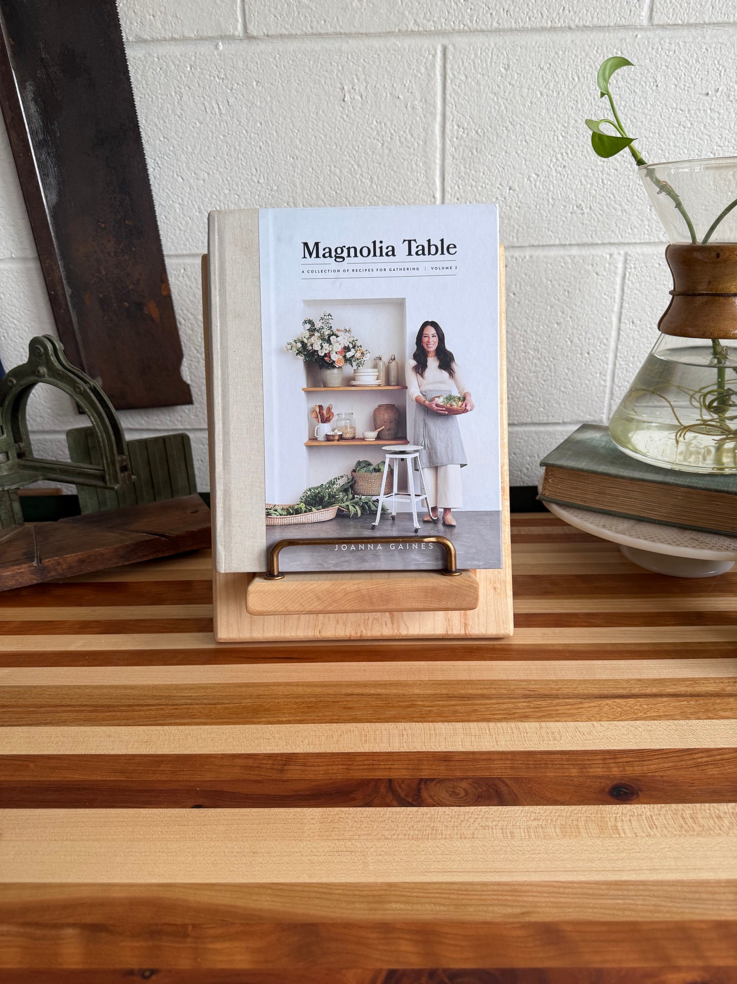 Cookbook Holder - Figured Maple