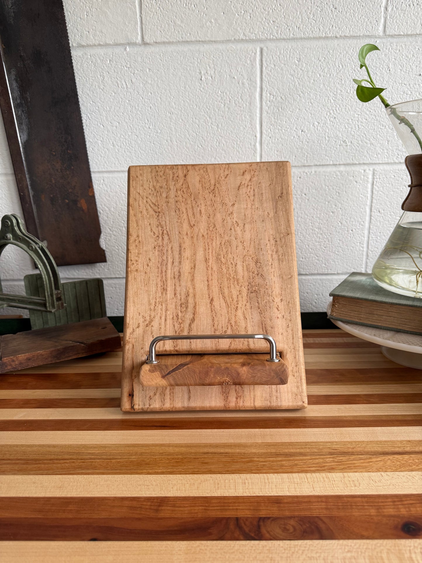 Cookbook Holder - Birdseye Maple