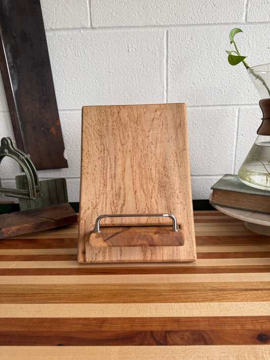 Cookbook Holder - Birdseye Maple