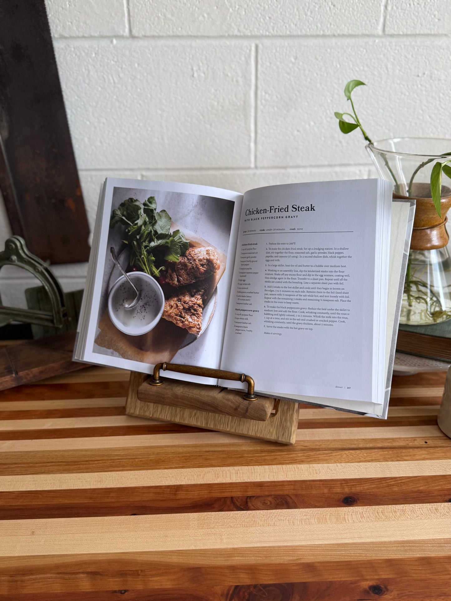 Cookbook Holder - Black Limba