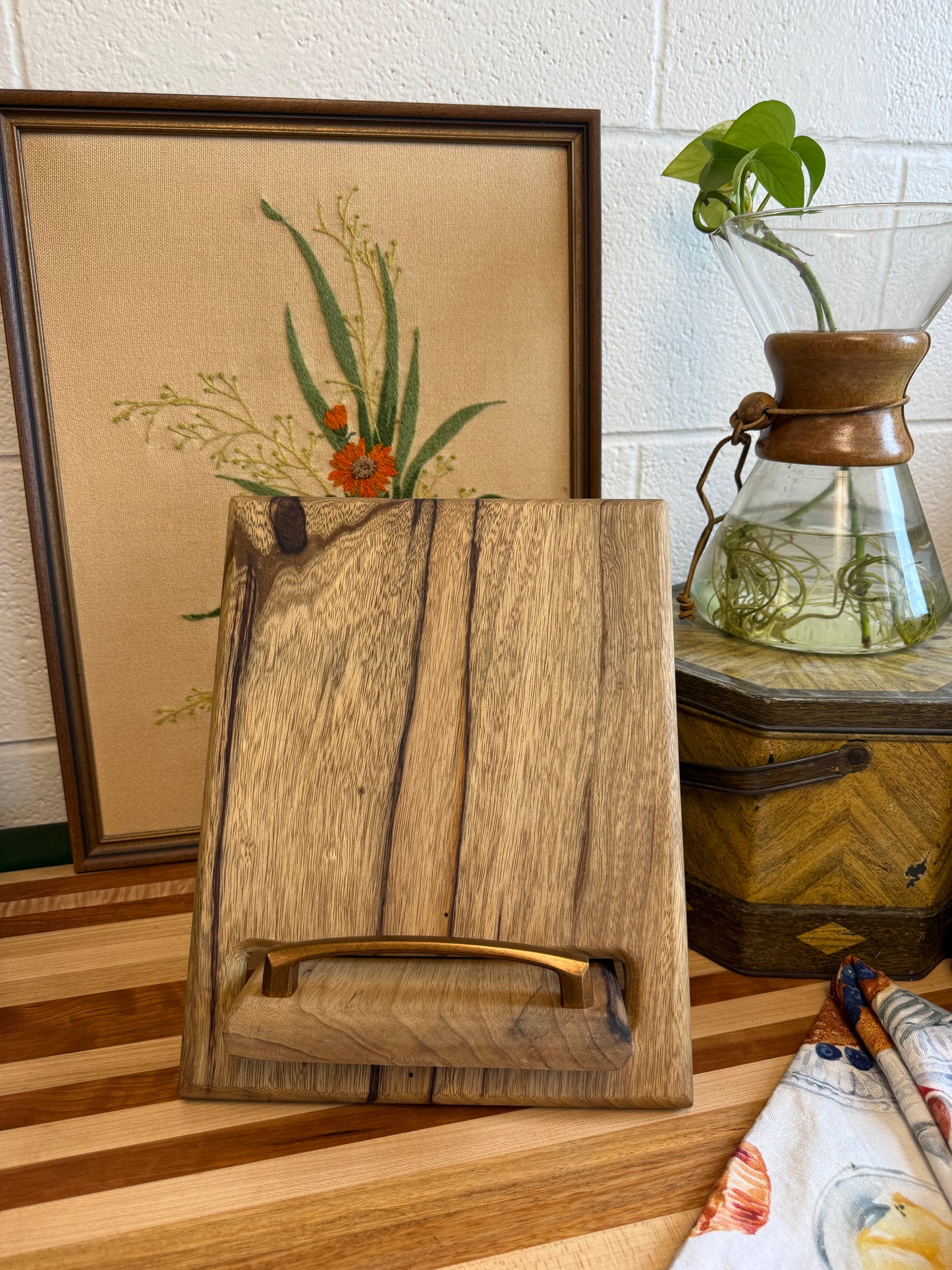 Cookbook Holder - Black Limba