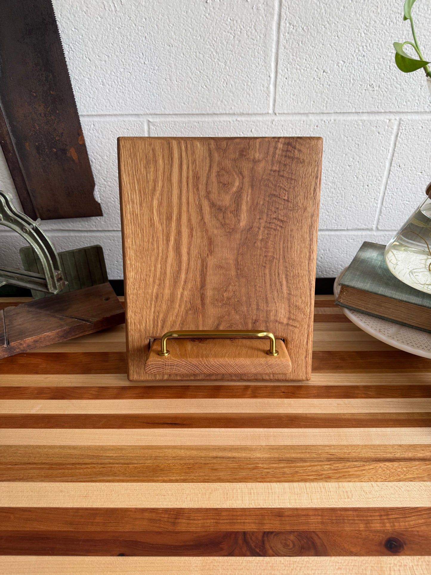 Cookbook Holder - Figured White Oak