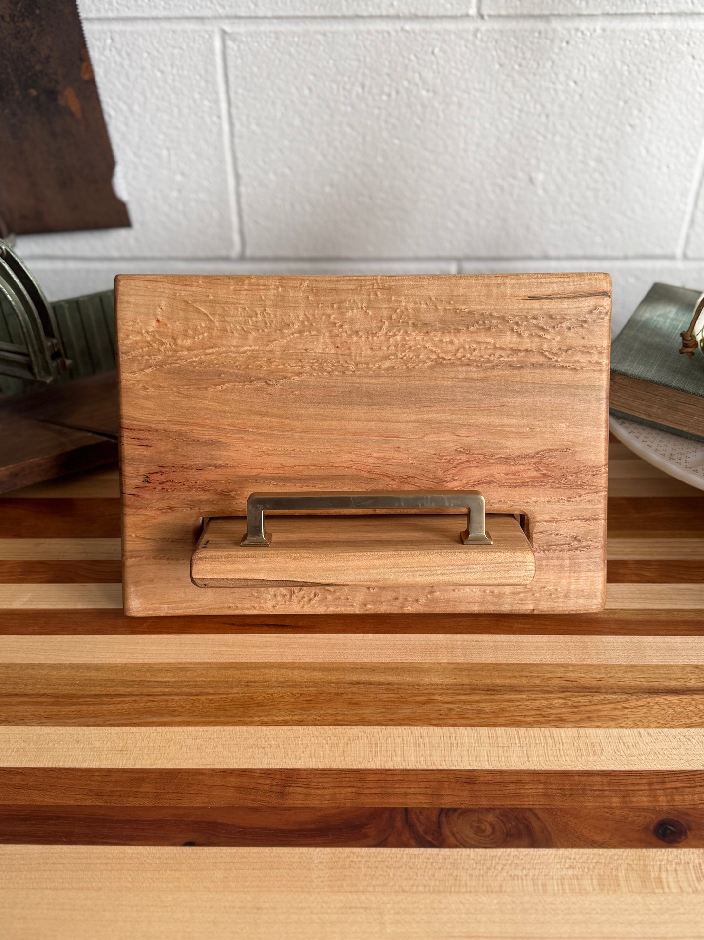 Cookbook Holder - Birdseye Maple
