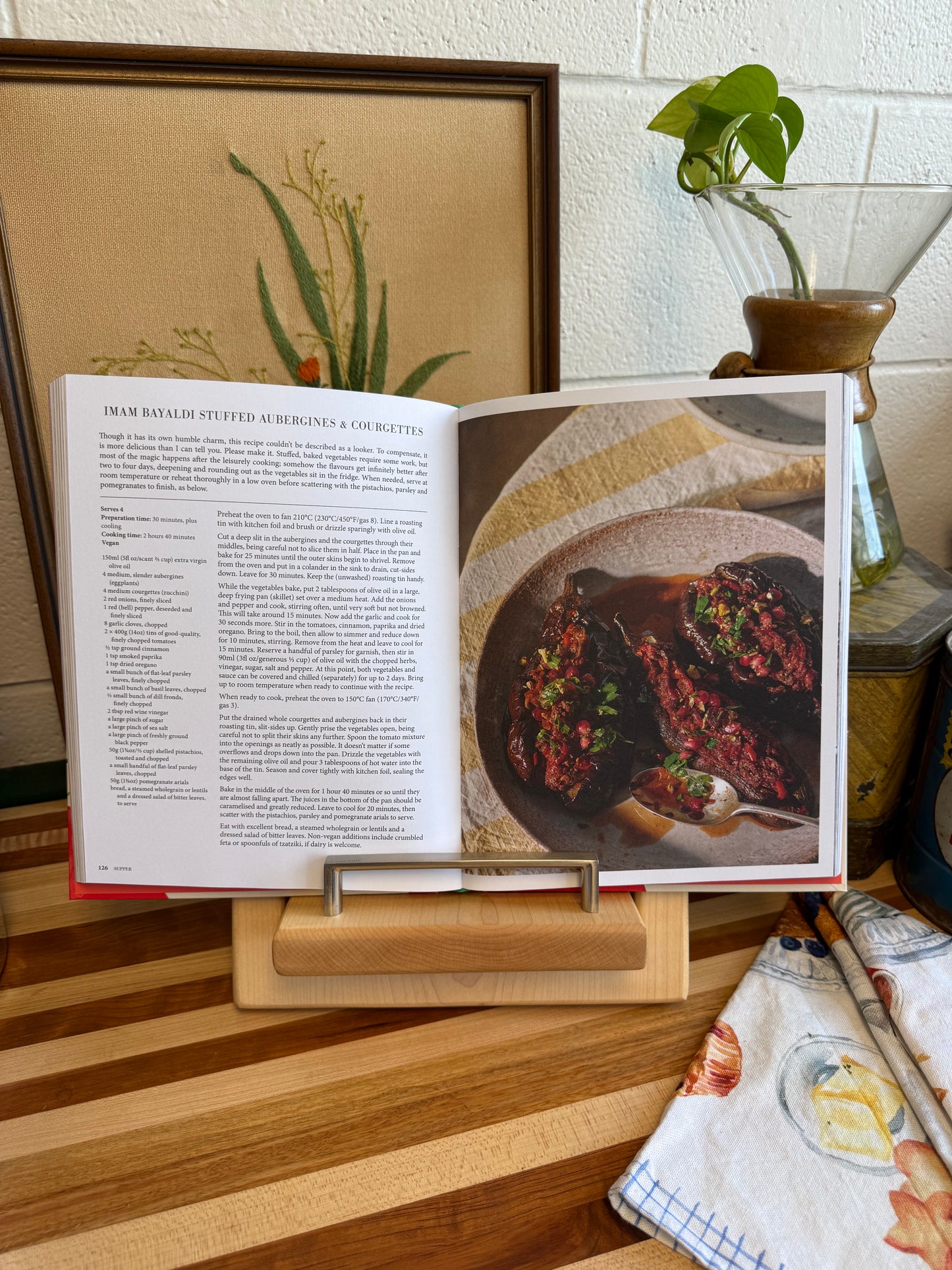 Cookbook Holder - Maple