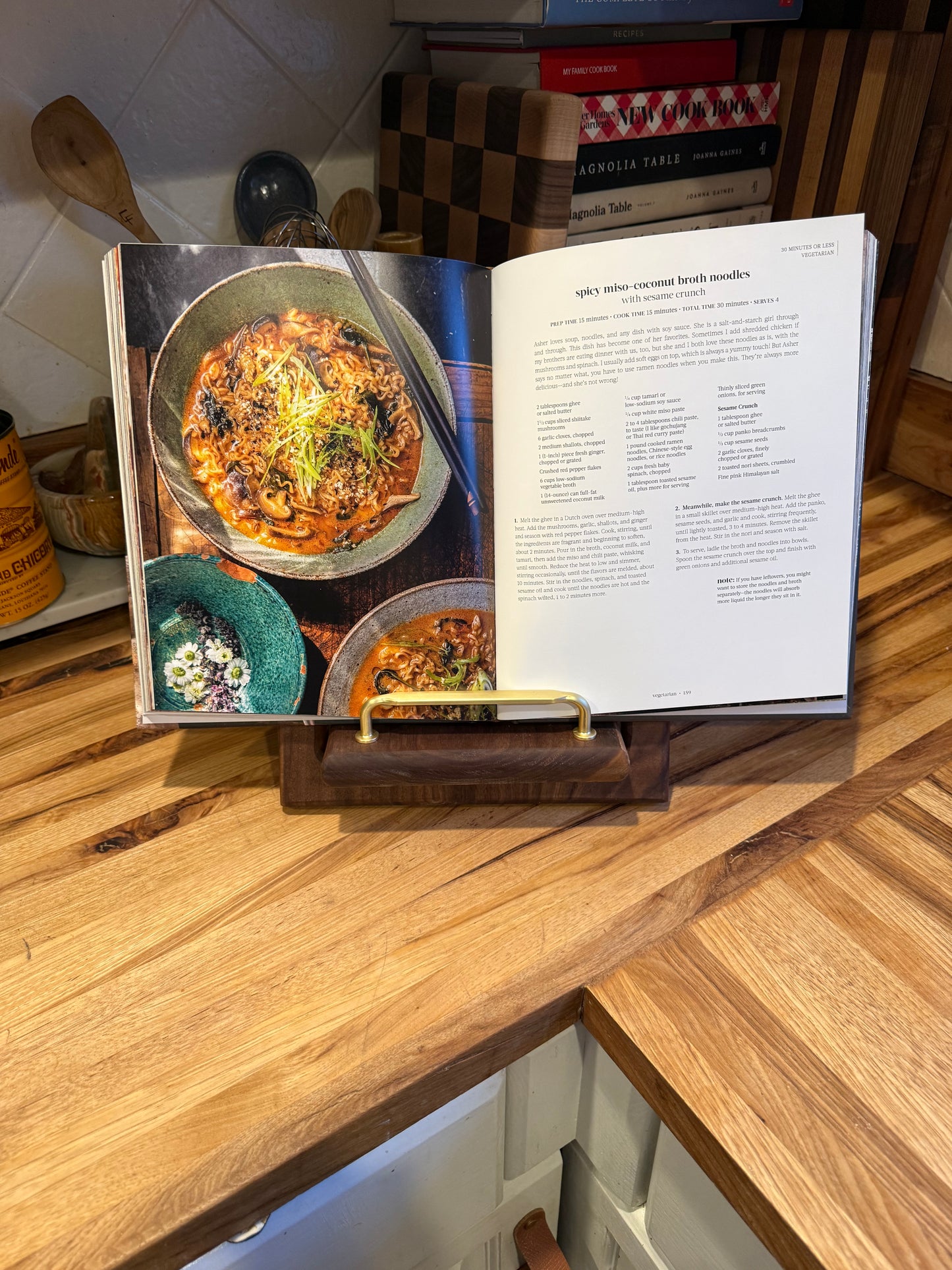 Black Limba Cookbook Holder