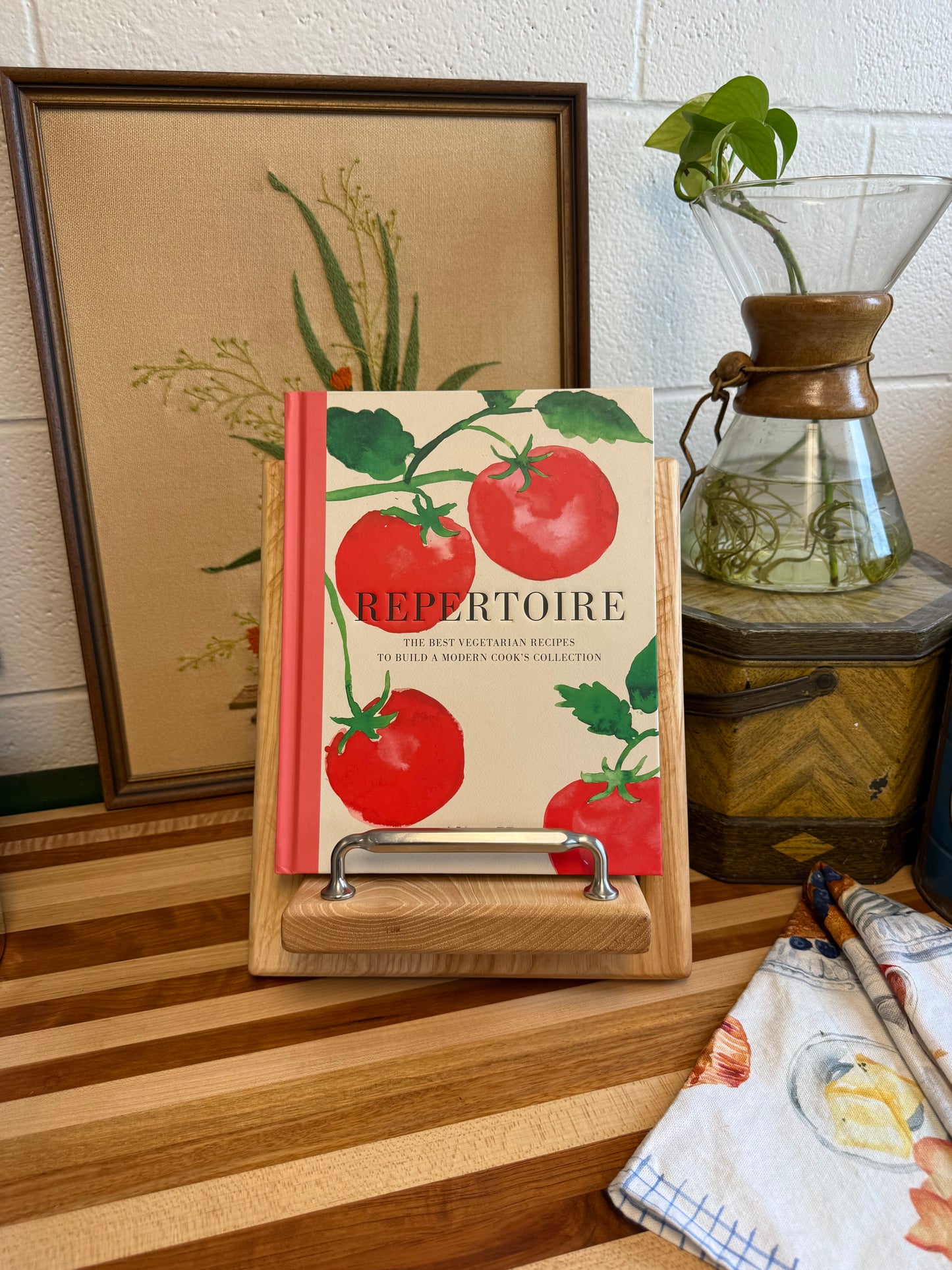 Cookbook Holder - Hickory