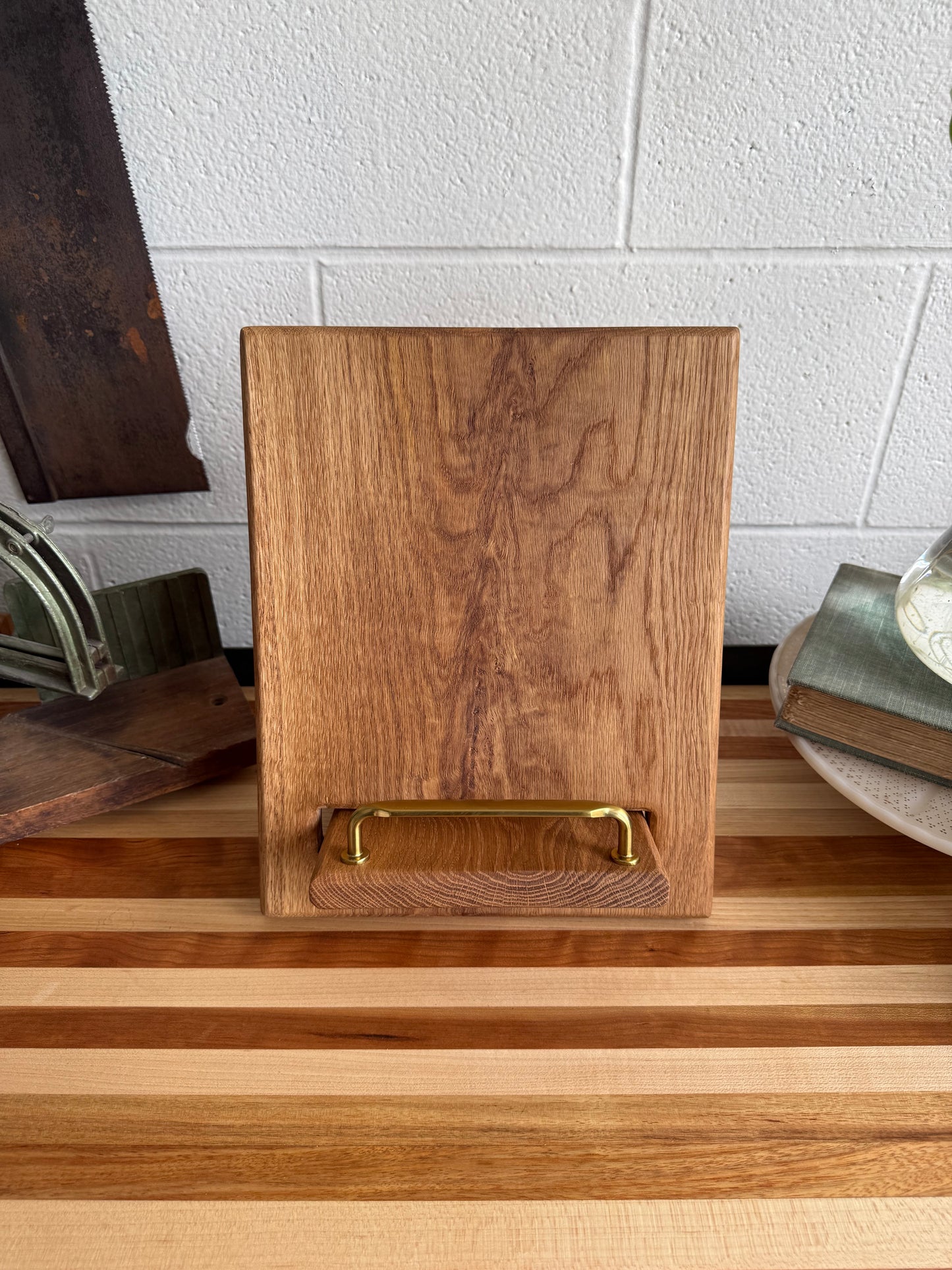 Cookbook Holder - Figured White Oak