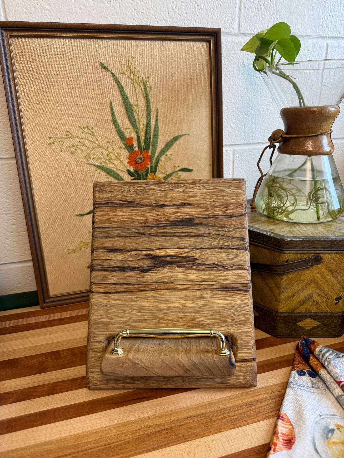 Cookbook Holder - Black Limba
