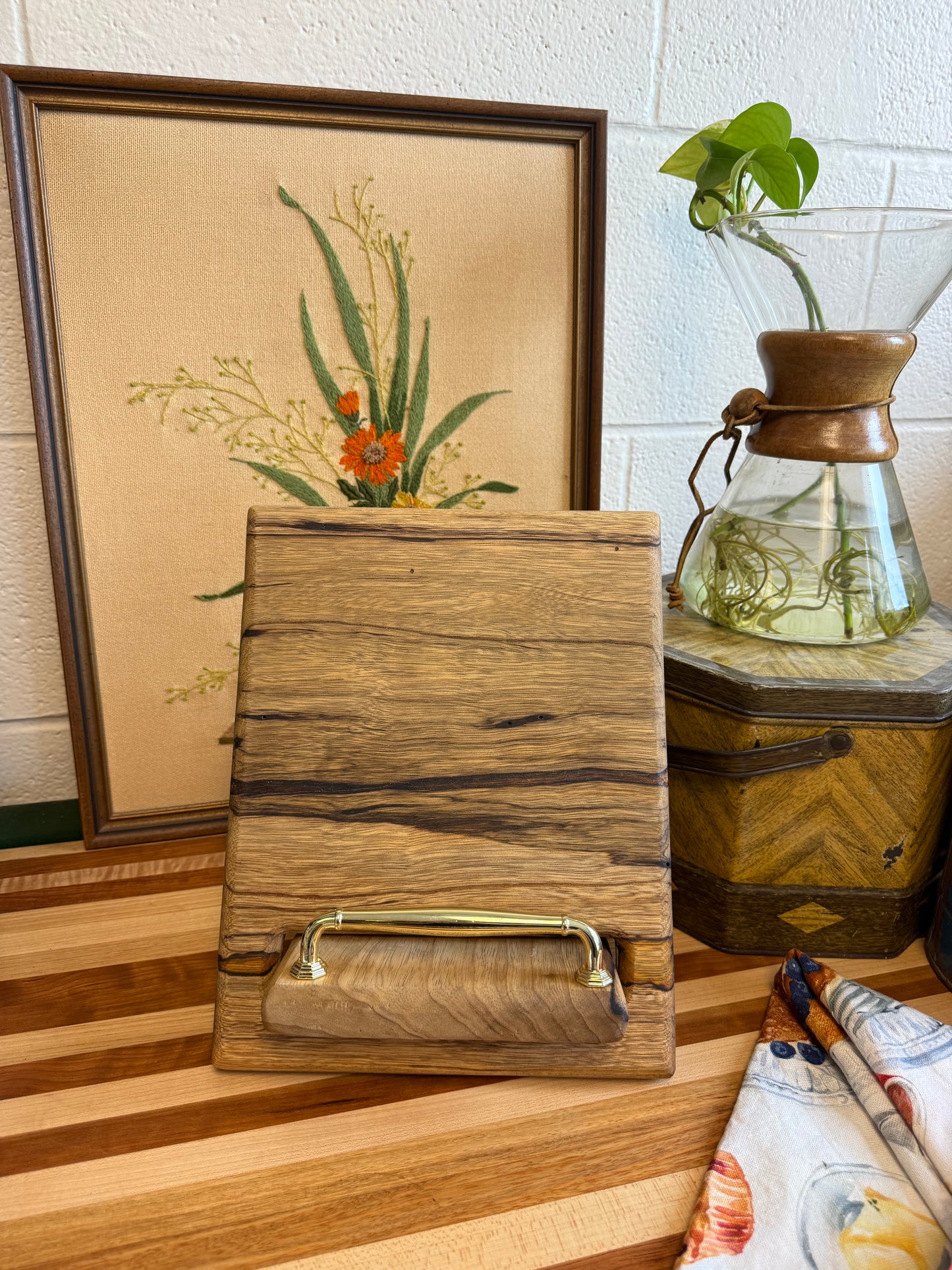Cookbook Holder - Black Limba