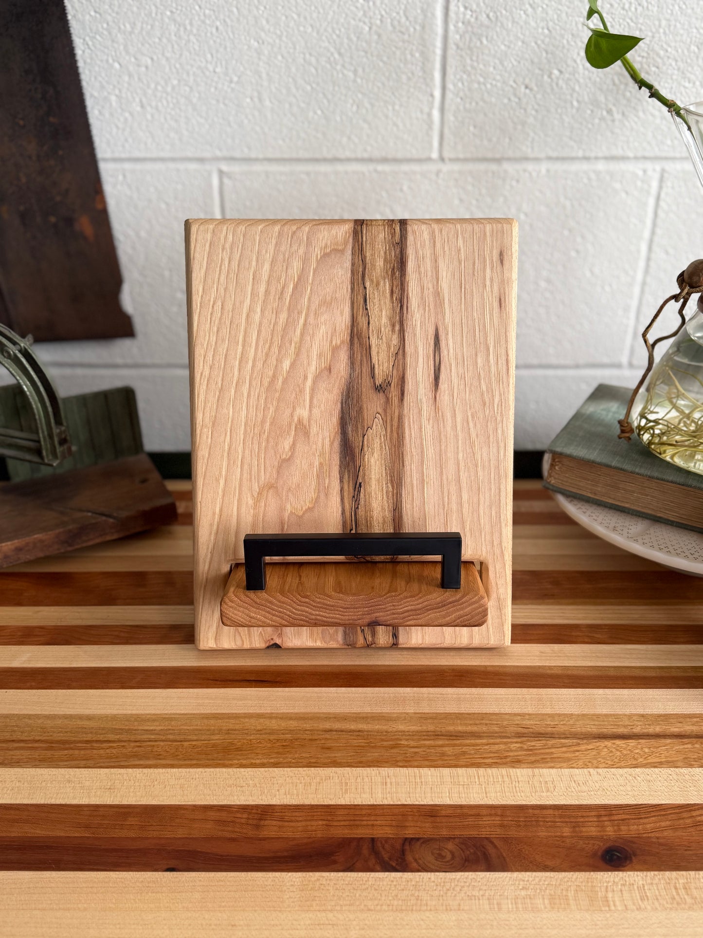 Cookbook Holder - Spalted Hickory