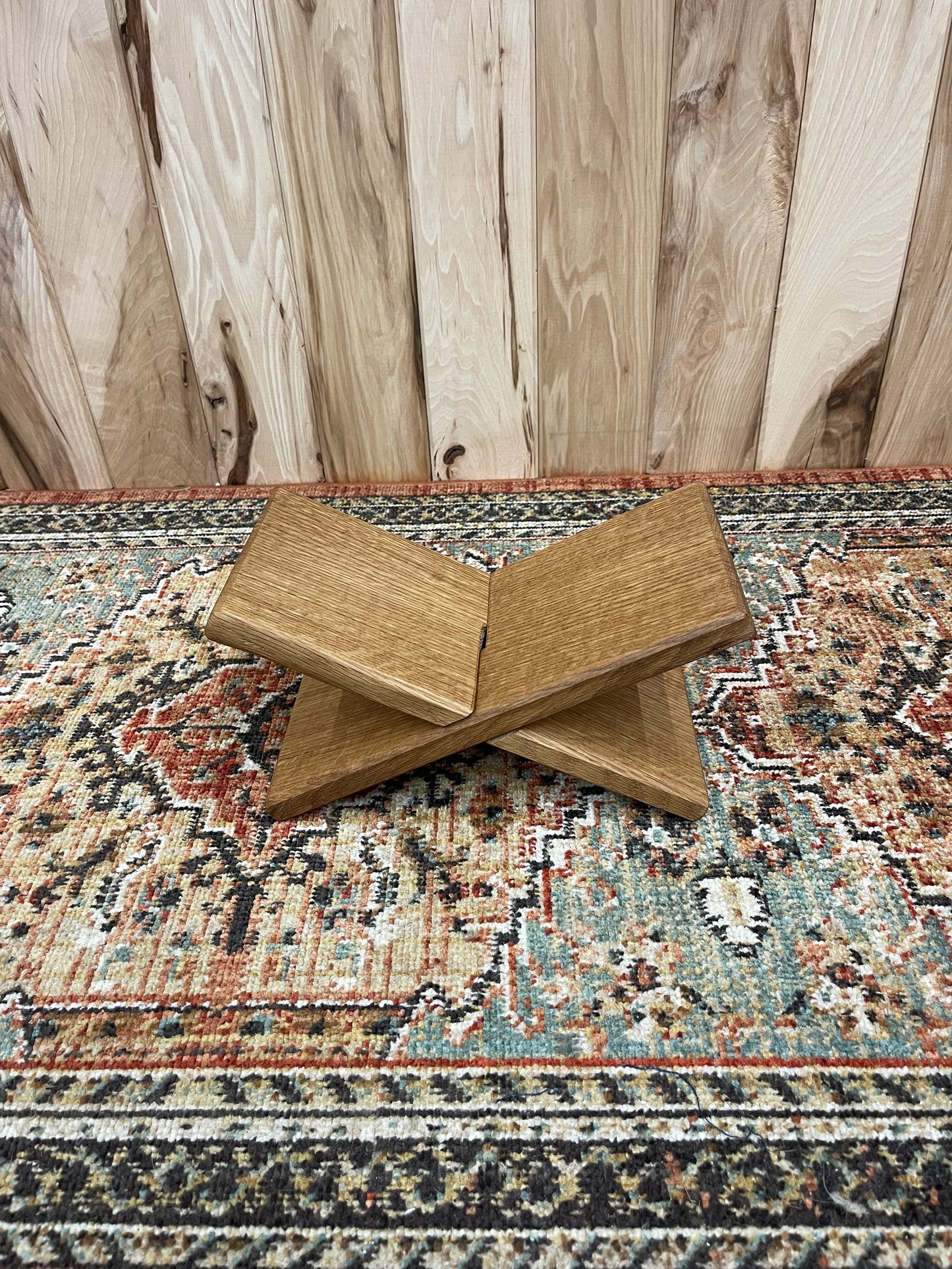 Coffee Table Book Holder - White Oak