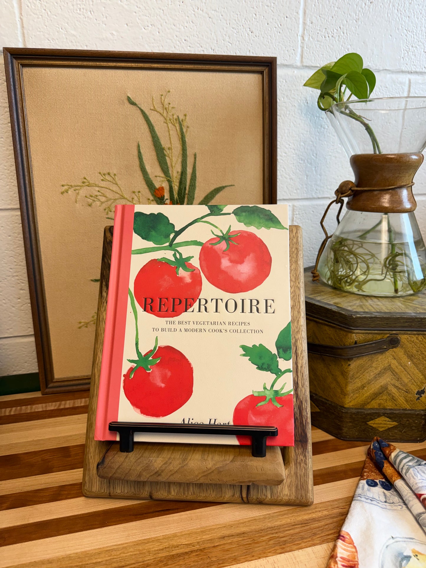 Cookbook Holder - Black Limba