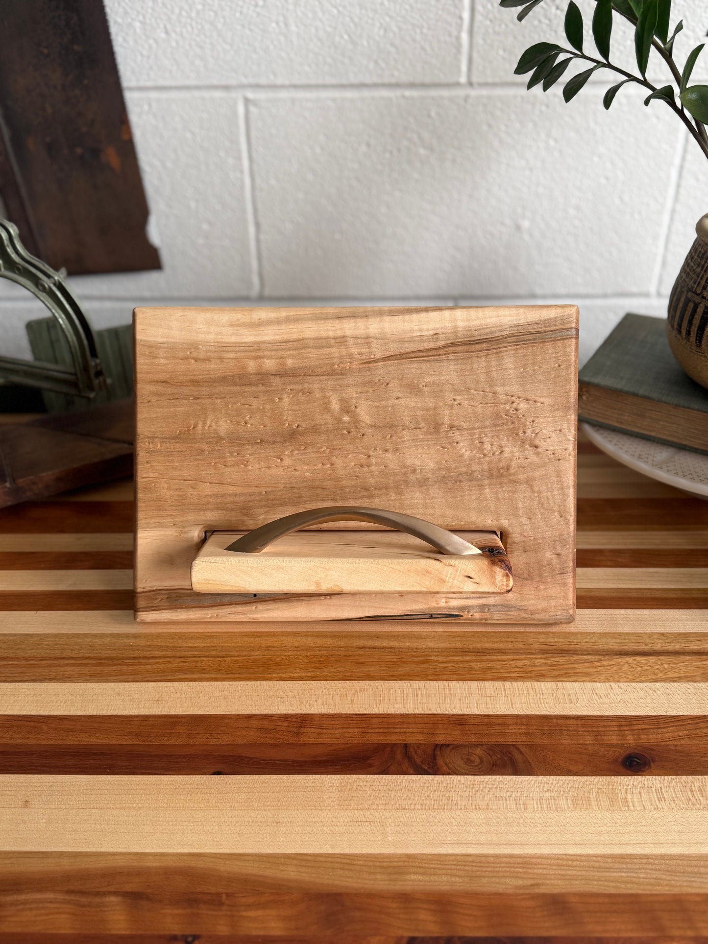 Cookbook Holder - Birdseye Maple