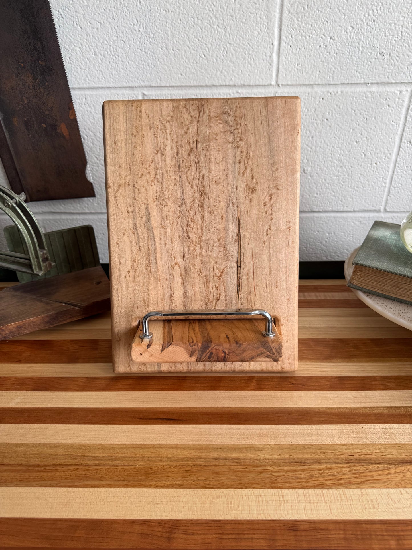 Cookbook Holder - Birdseye Maple
