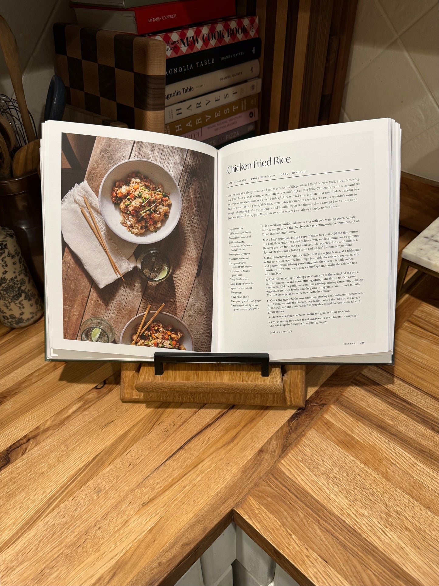Quarter Sawn White Oak Cookbook Holder