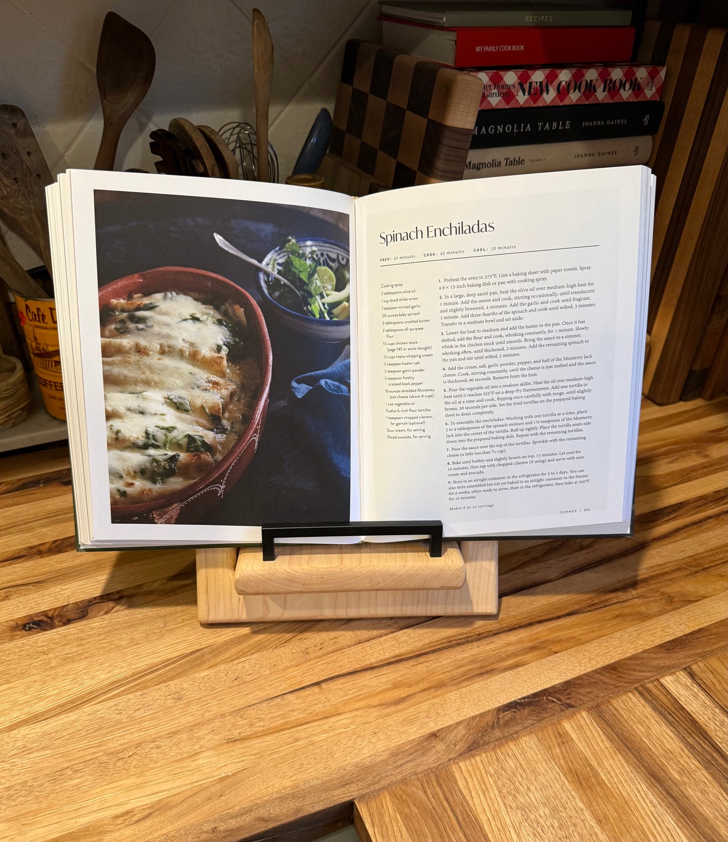 Maple Cookbook Holder