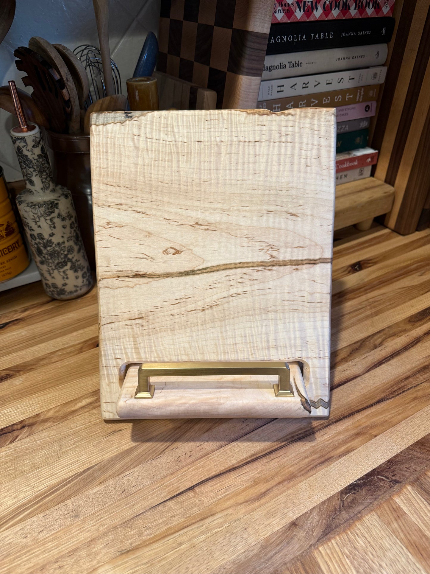 Ambrosia Quilted Maple Cookbook Holder