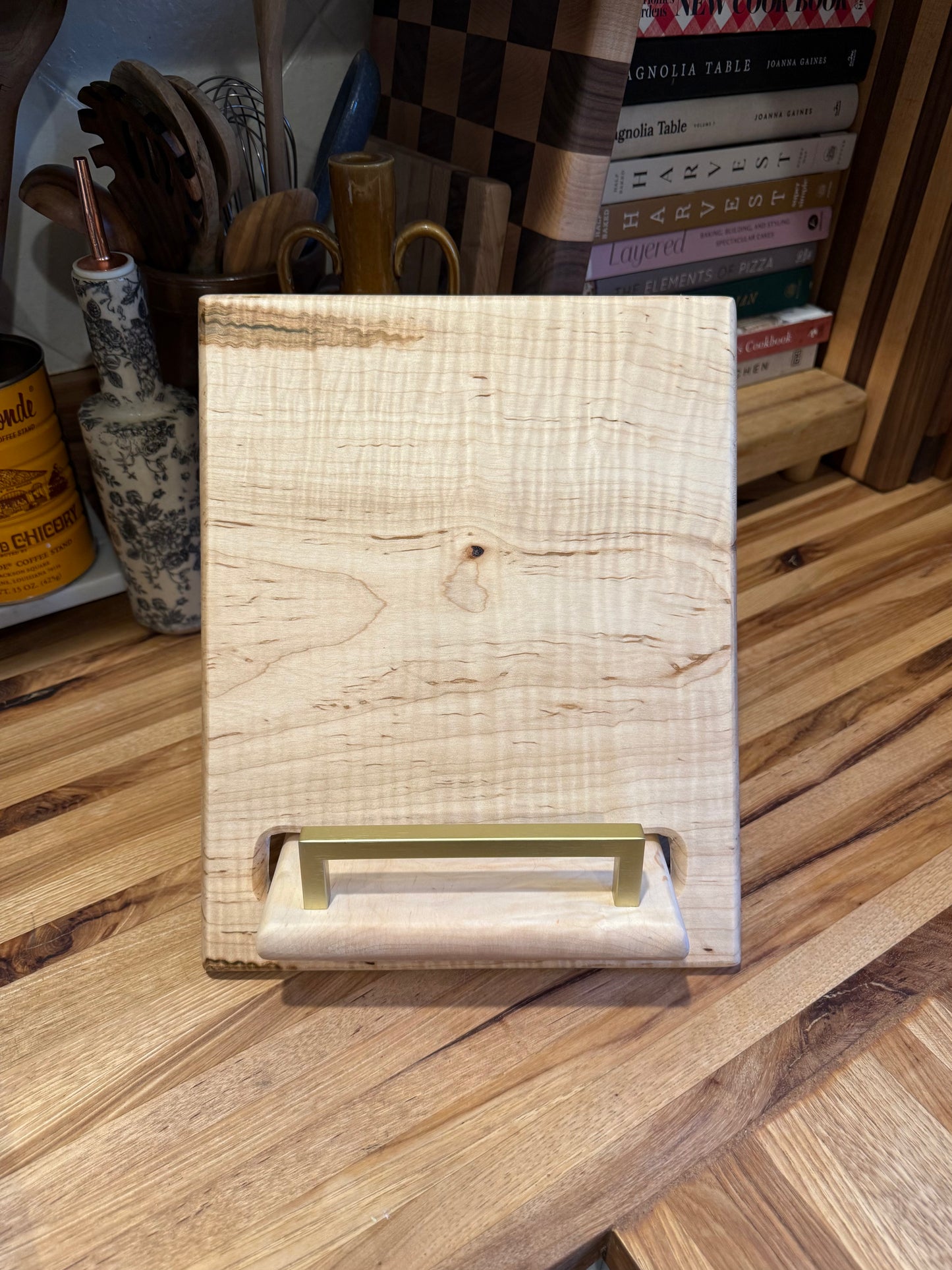 Ambrosia Quilted Maple Cookbook Holder