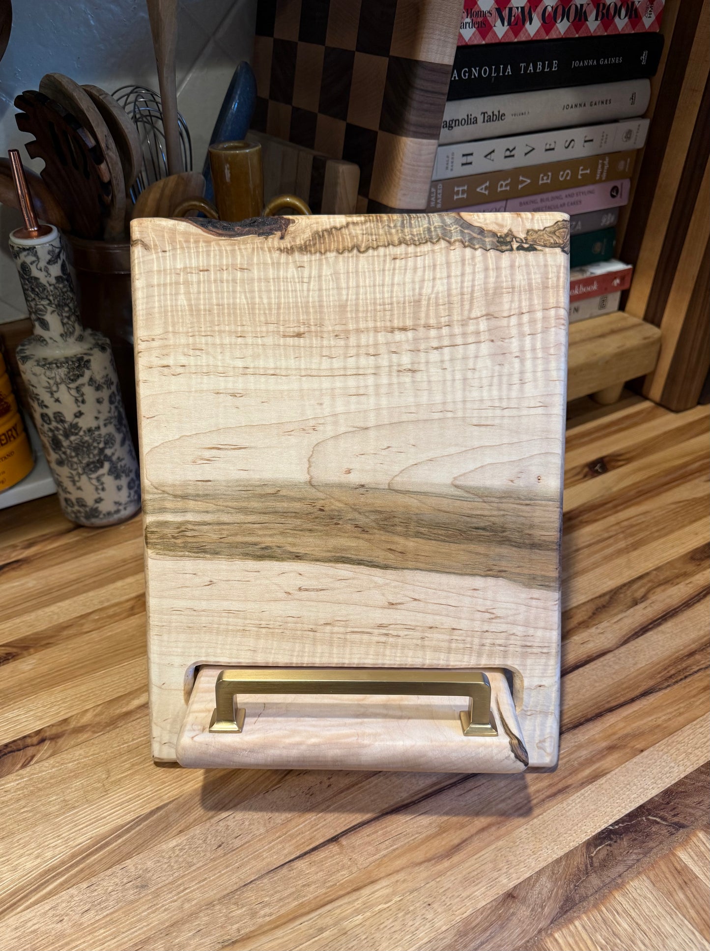 Ambrosia Quilted Maple Cookbook Holder