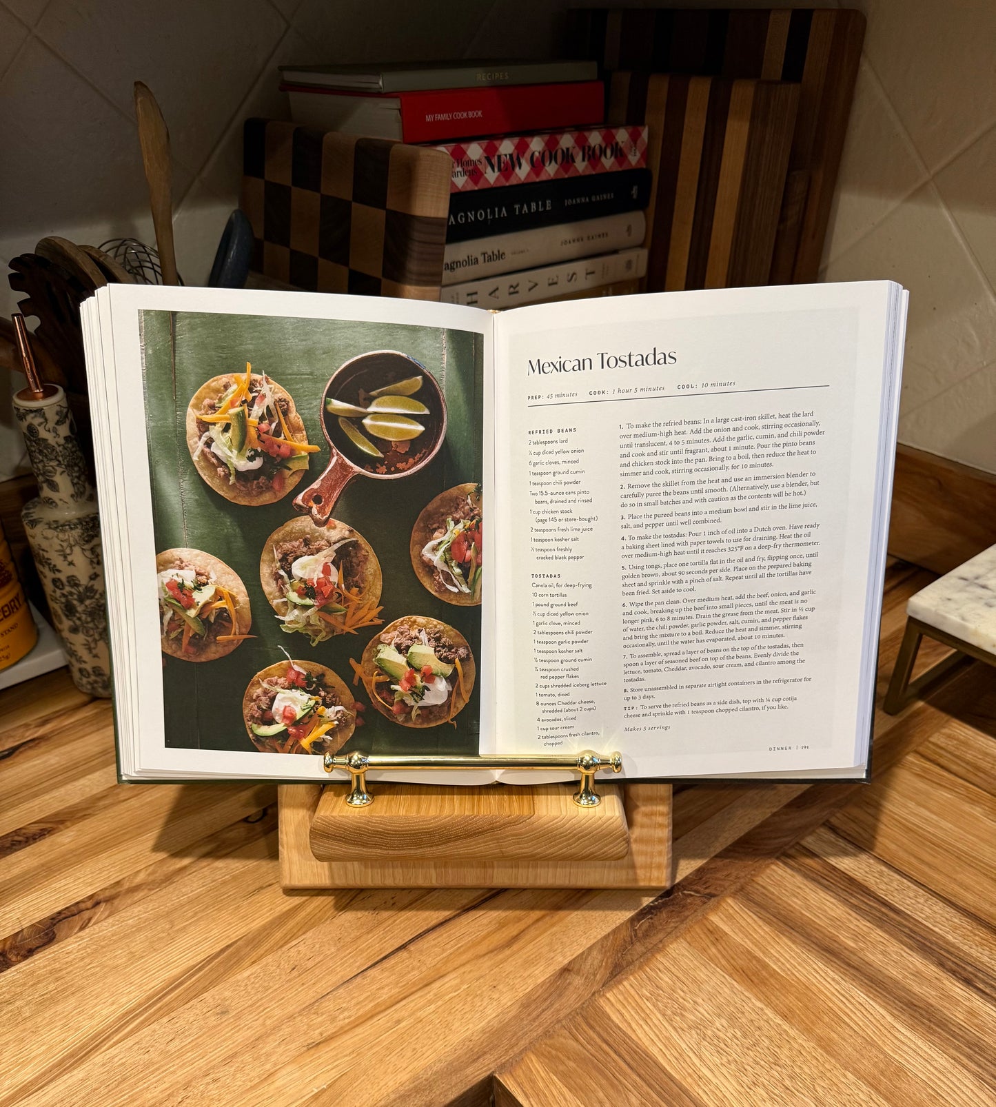 Tiger Hickory Cookbook Holder