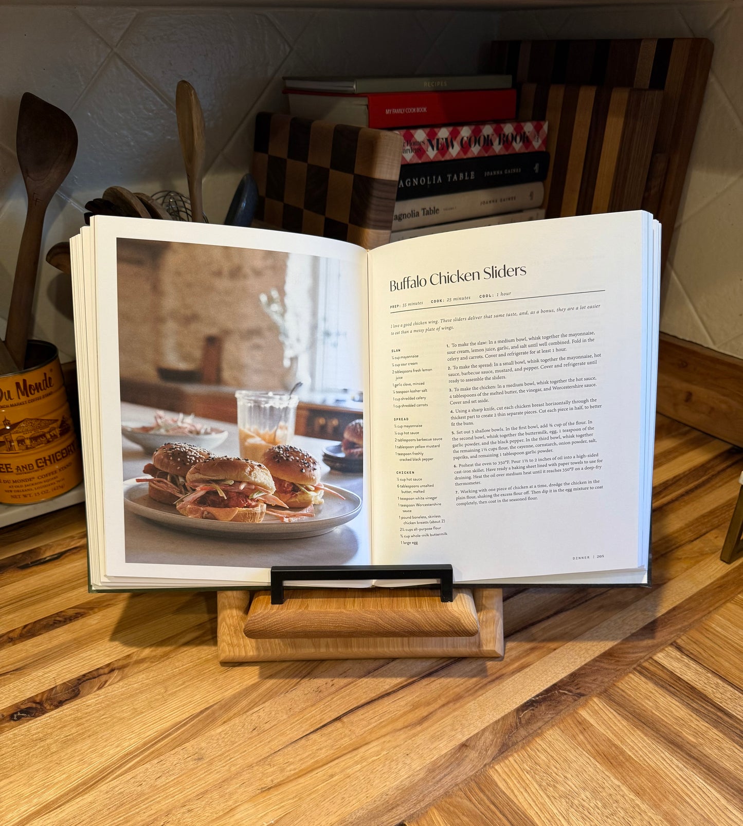 Tiger Hickory Cookbook Holder