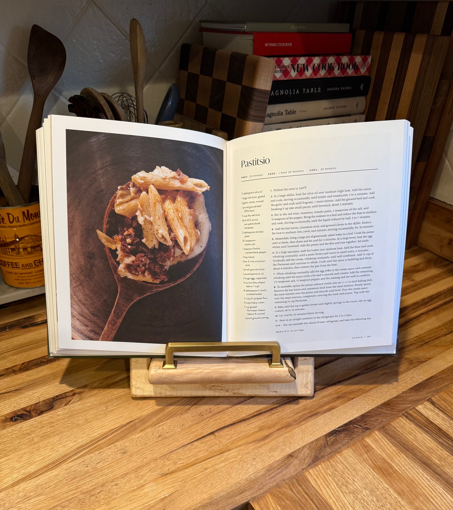 Ambrosia Quilted Maple Cookbook Holder