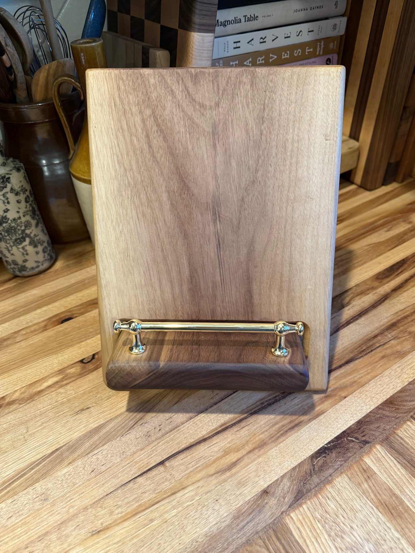 Walnut Cookbook Holder