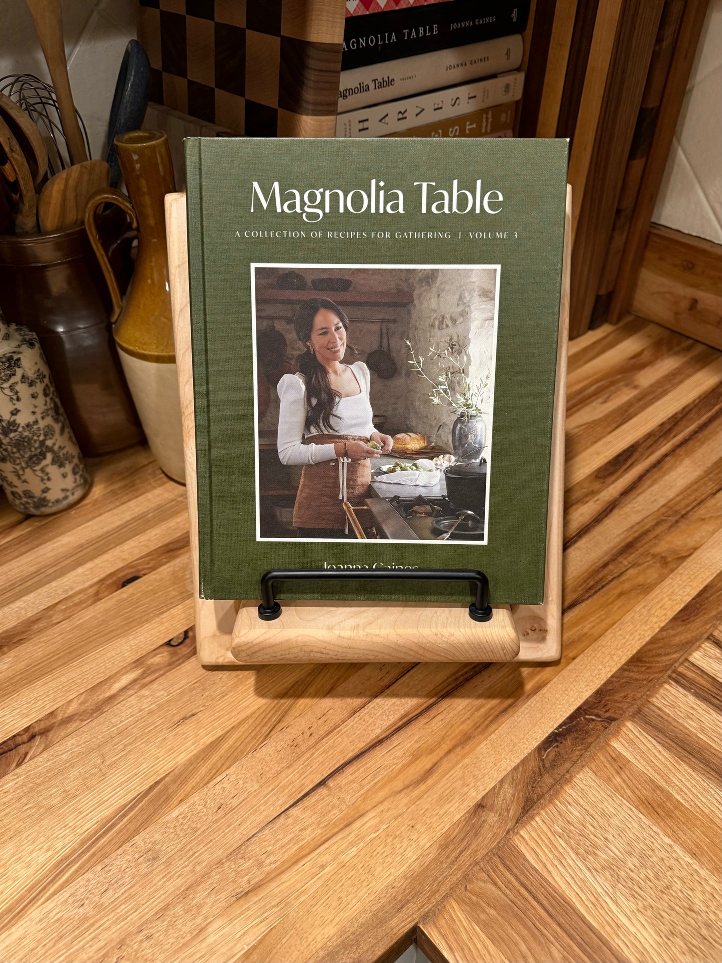 Figured Maple Cookbook Holder