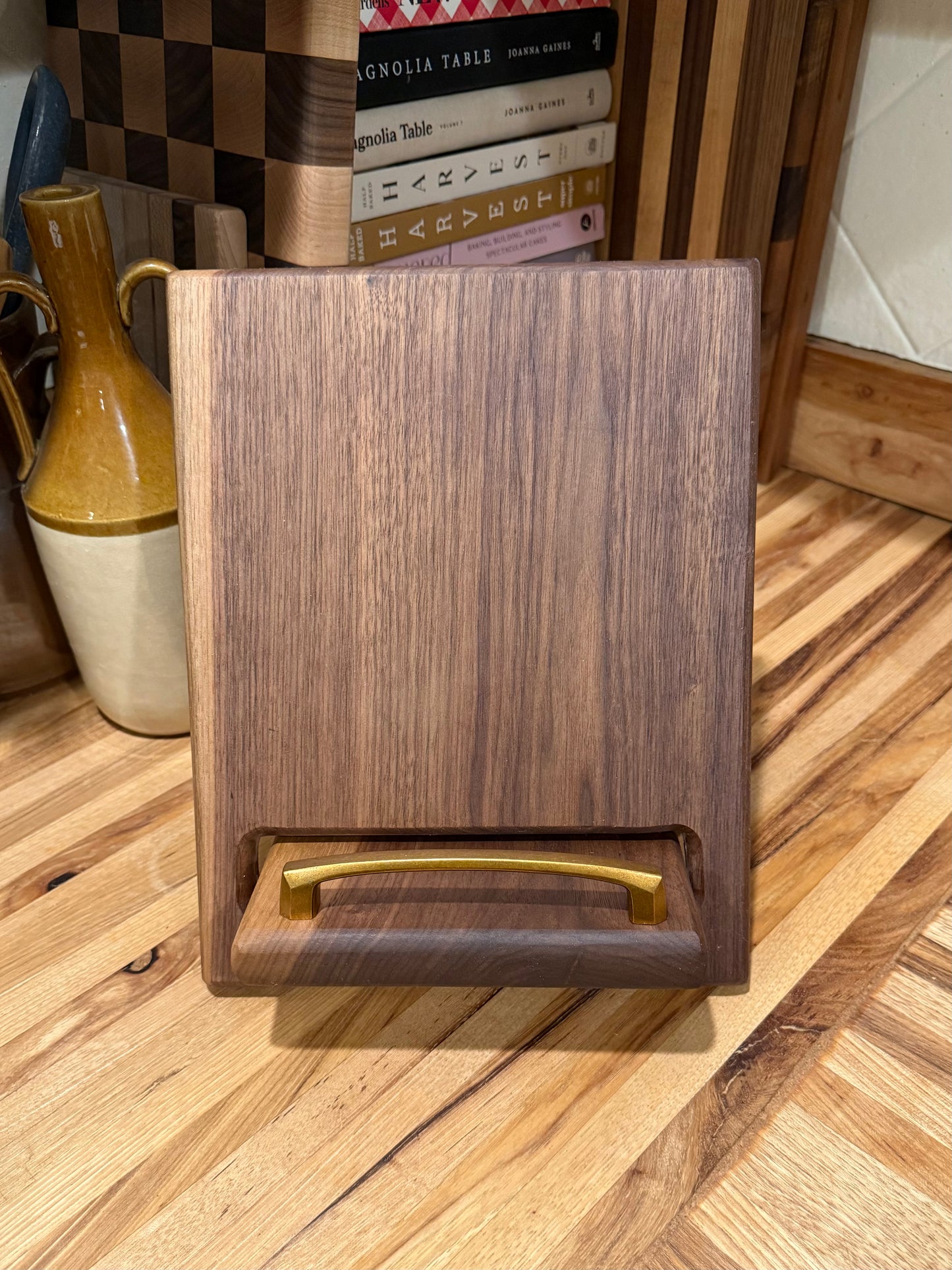 Walnut Cookbook Holder
