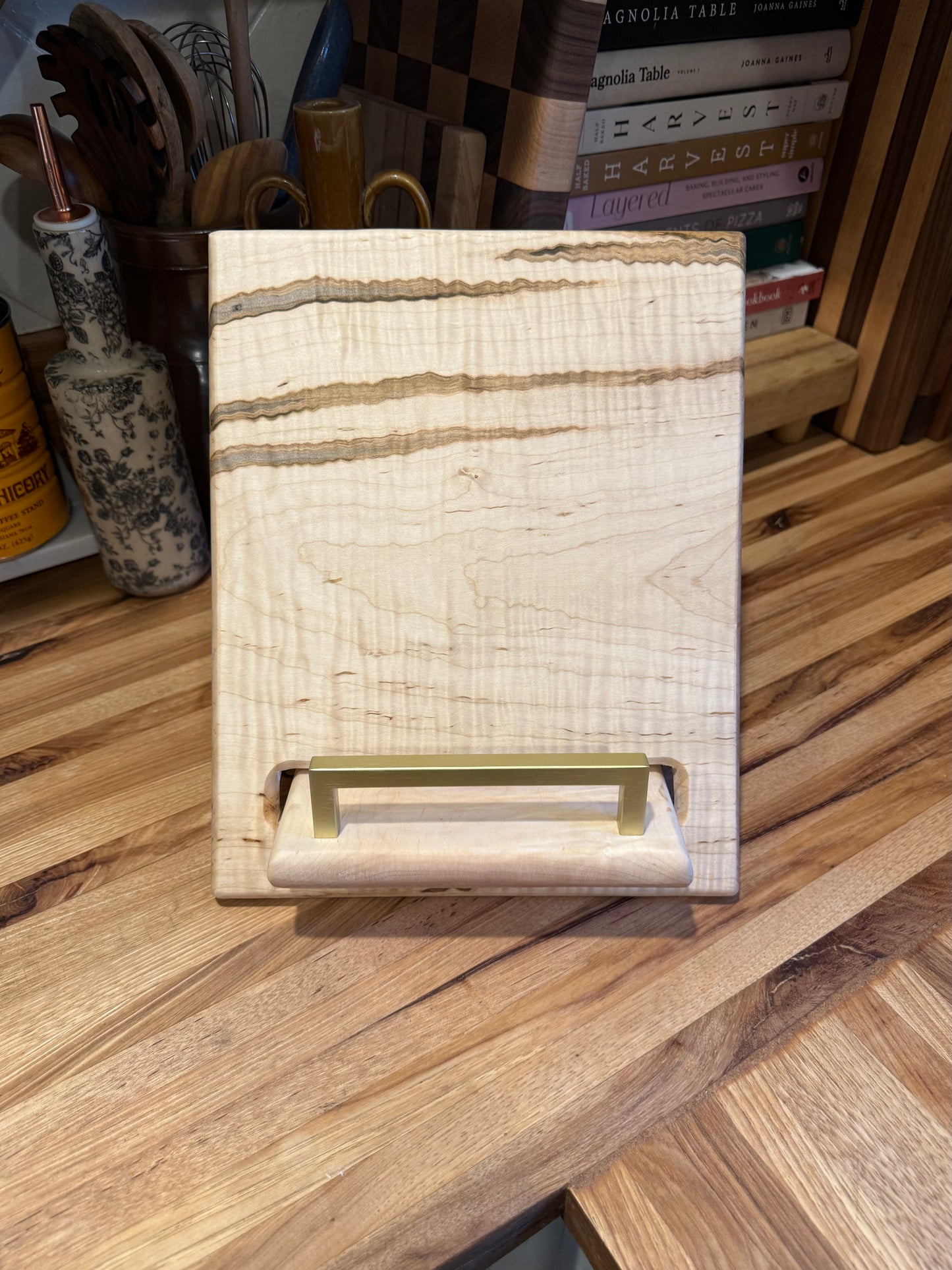 Ambrosia Quilted Maple Cookbook Holder