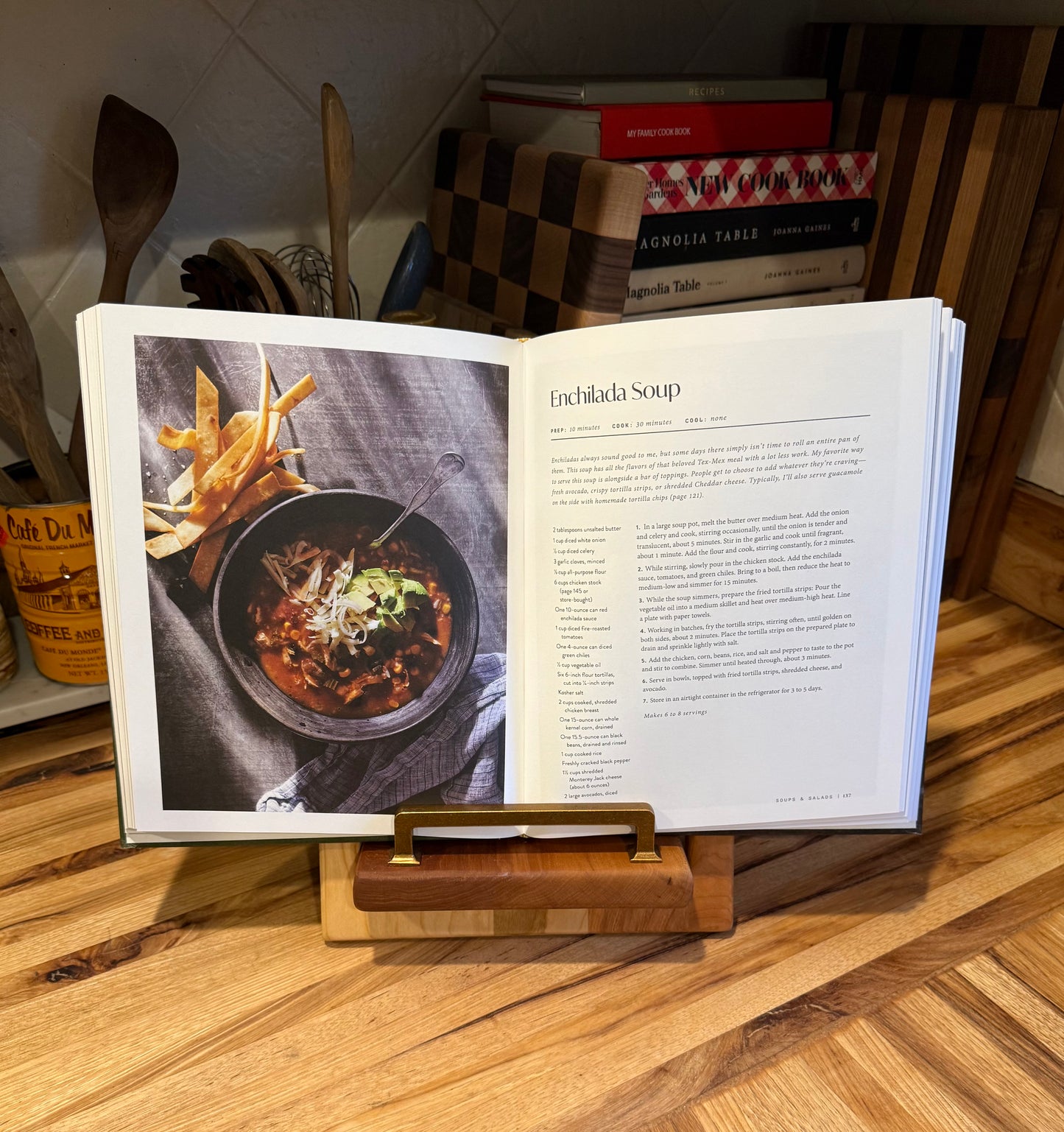 Cherry Panel Cookbook Holder