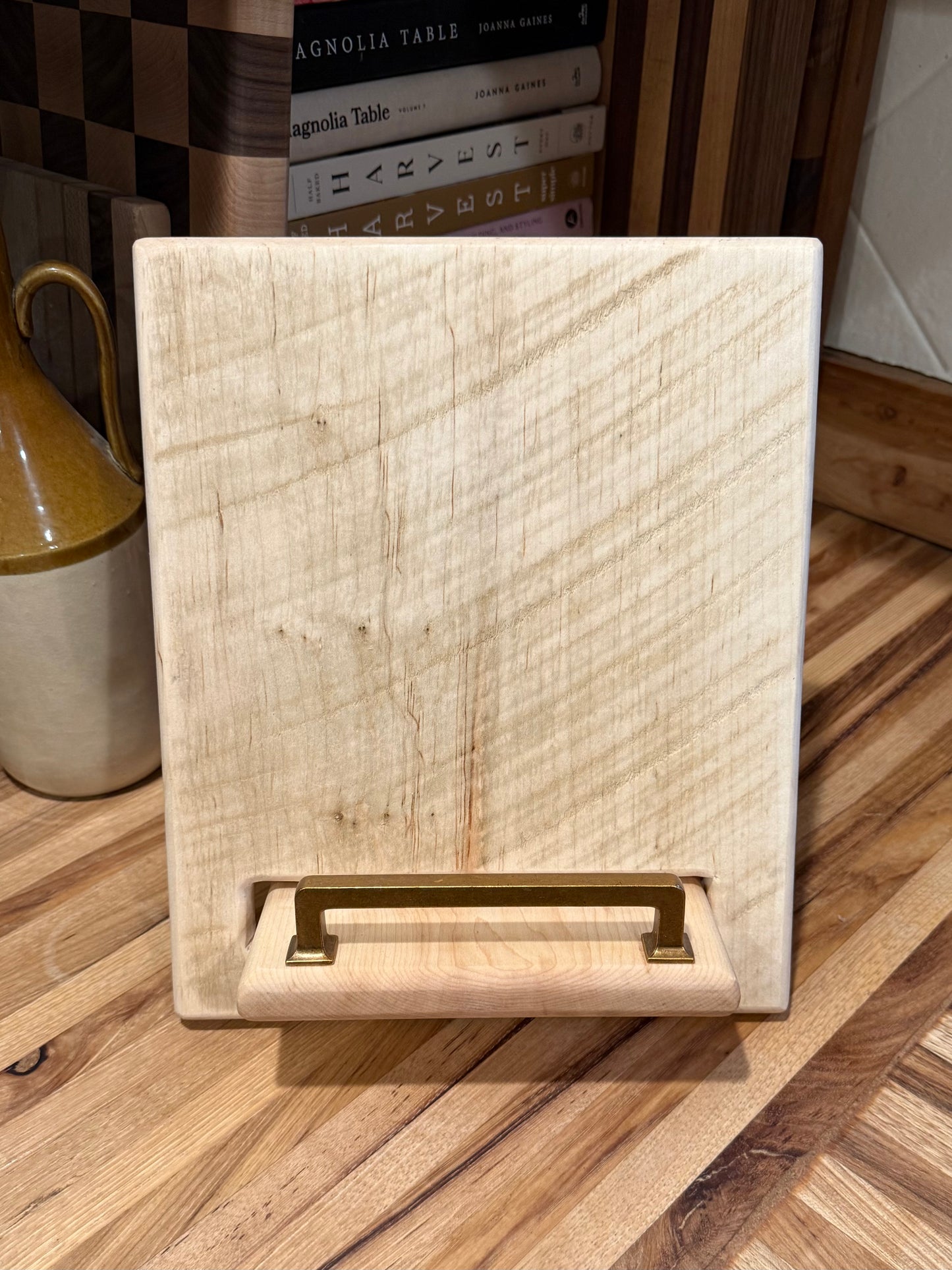 Rough Sawn Maple Cookbook Holder